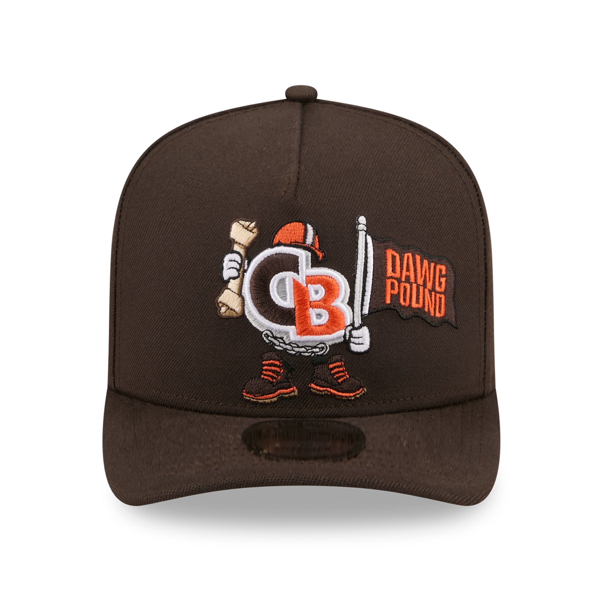 Casquette snapback New Era 9FIFTY marron Cleveland Browns pour homme