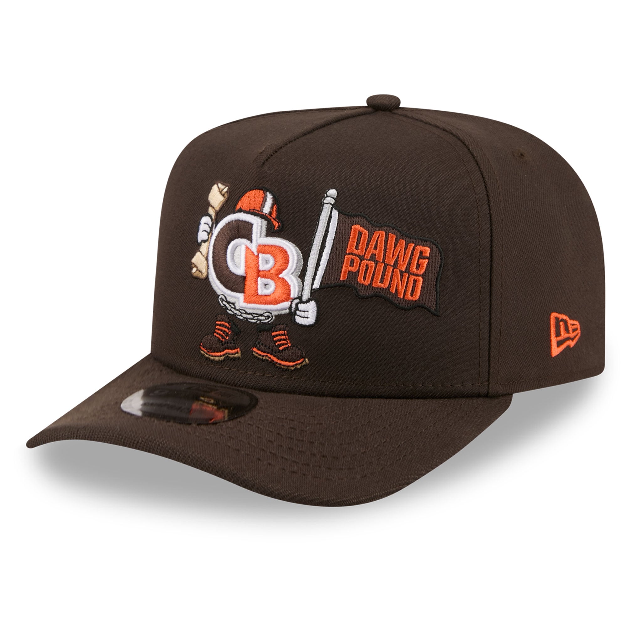 Casquette snapback New Era 9FIFTY marron Cleveland Browns pour homme