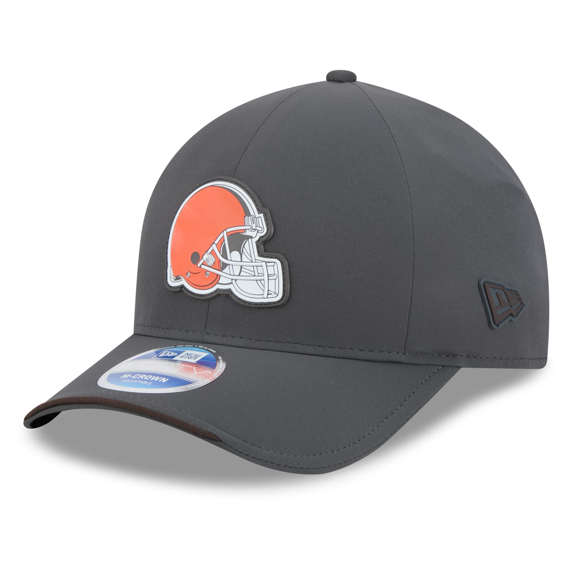 Casquette ajustable New Era 9FORTY M-Crown pour homme, couleur anthracite, Cleveland Browns 2026, idéale pour les temps froids.