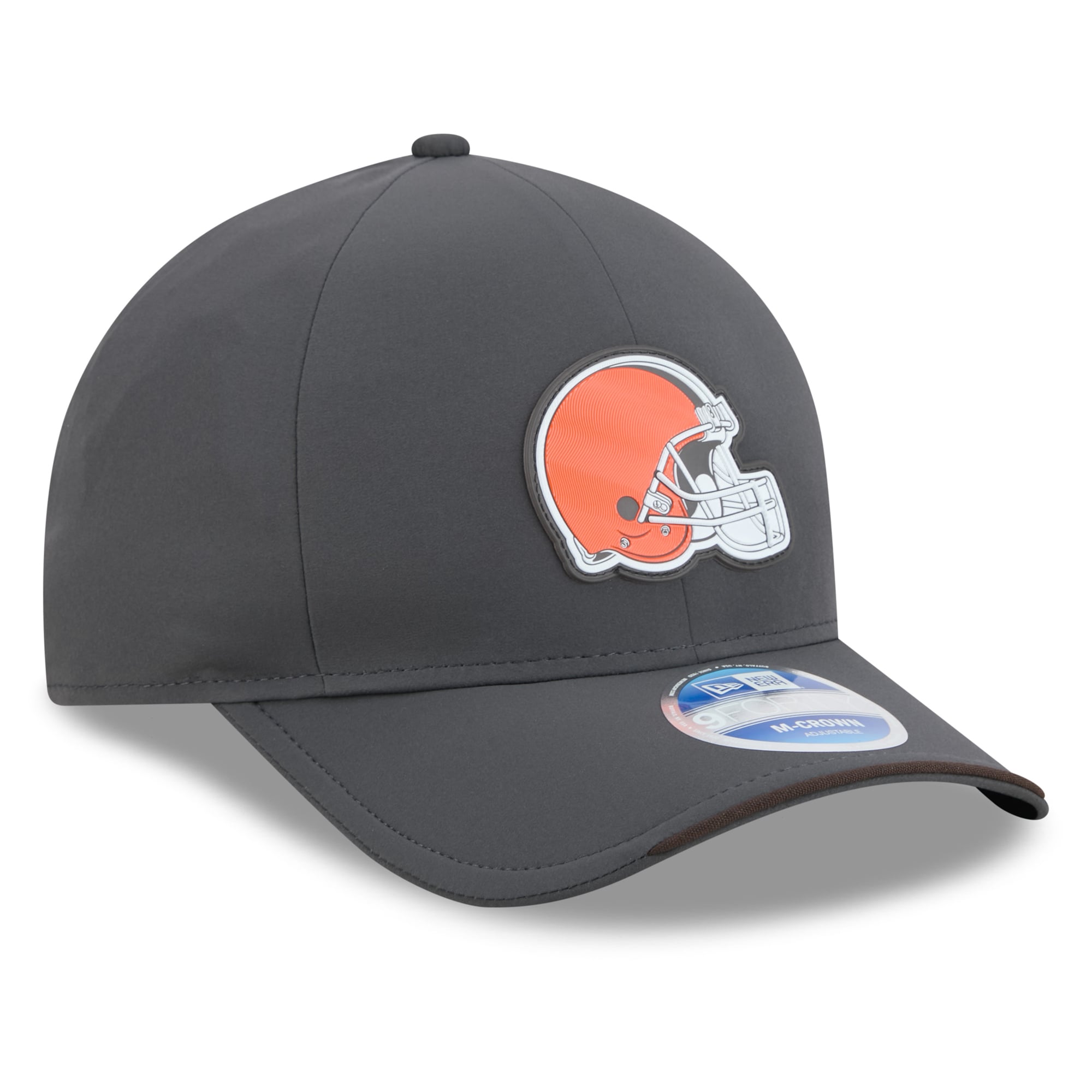Casquette ajustable New Era 9FORTY M-Crown pour homme, couleur anthracite, Cleveland Browns 2026, idéale pour les temps froids.