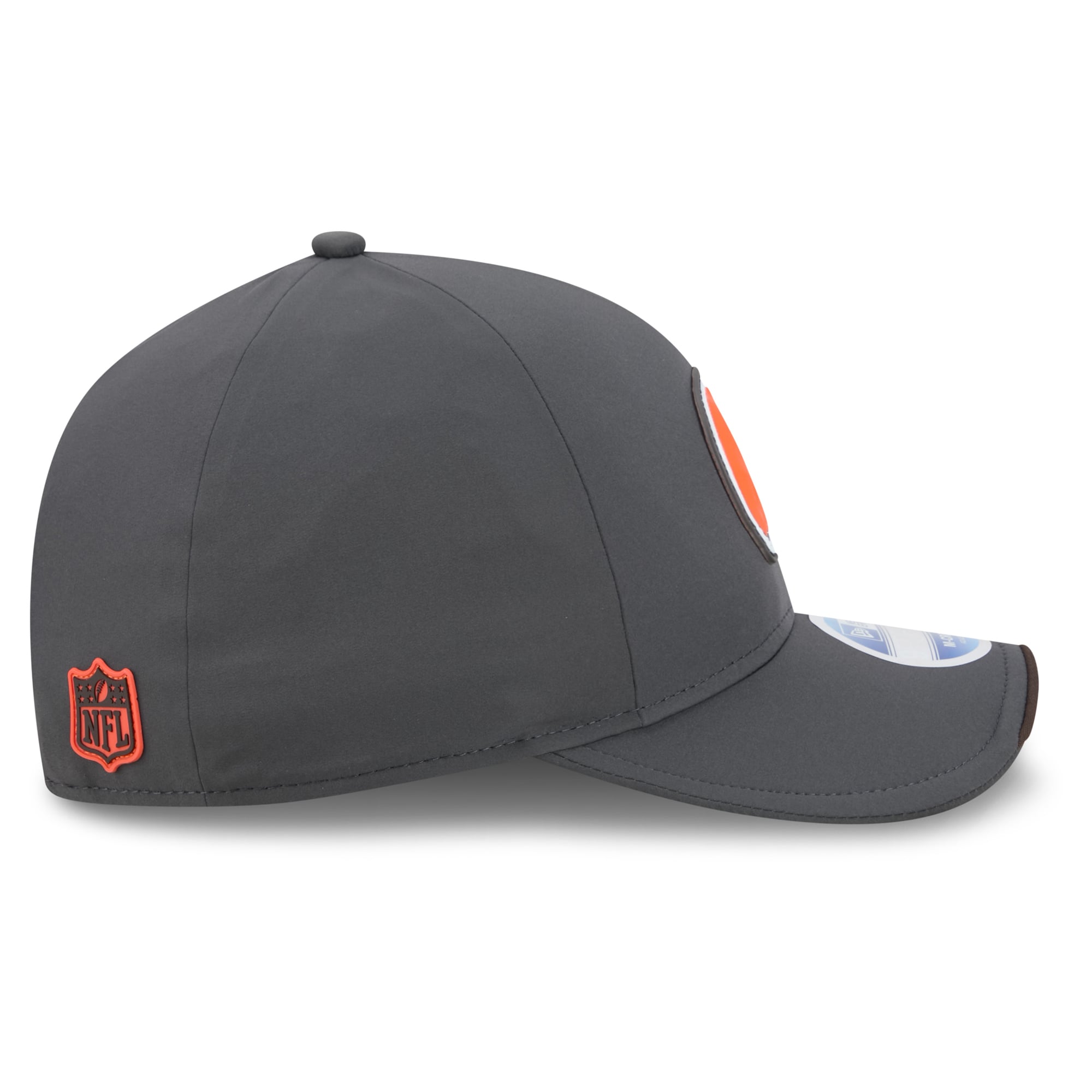 Casquette ajustable New Era 9FORTY M-Crown pour homme, couleur anthracite, Cleveland Browns 2026, idéale pour les temps froids.
