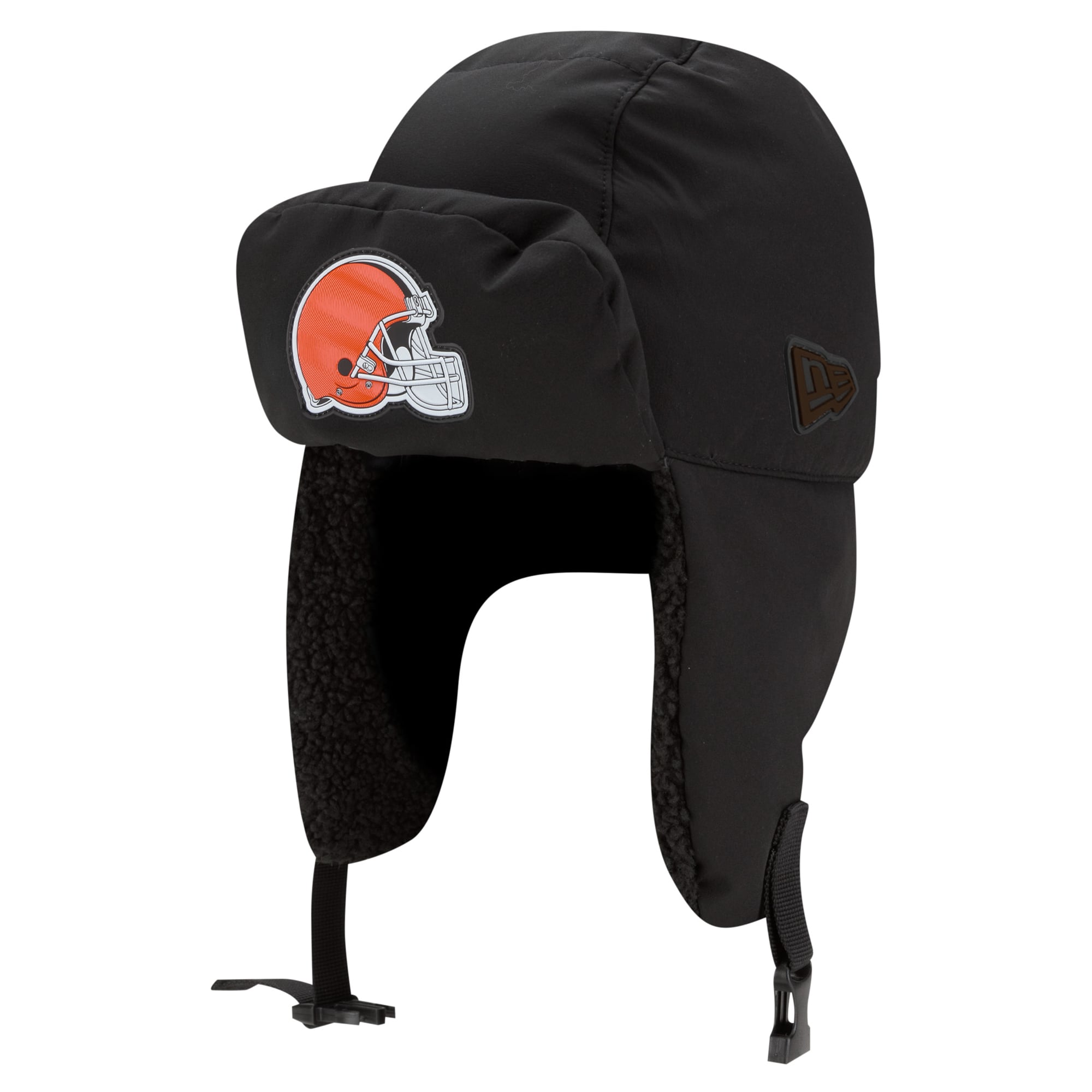 Casquette trappeur New Era anthracite Cleveland Browns 2026 pour homme