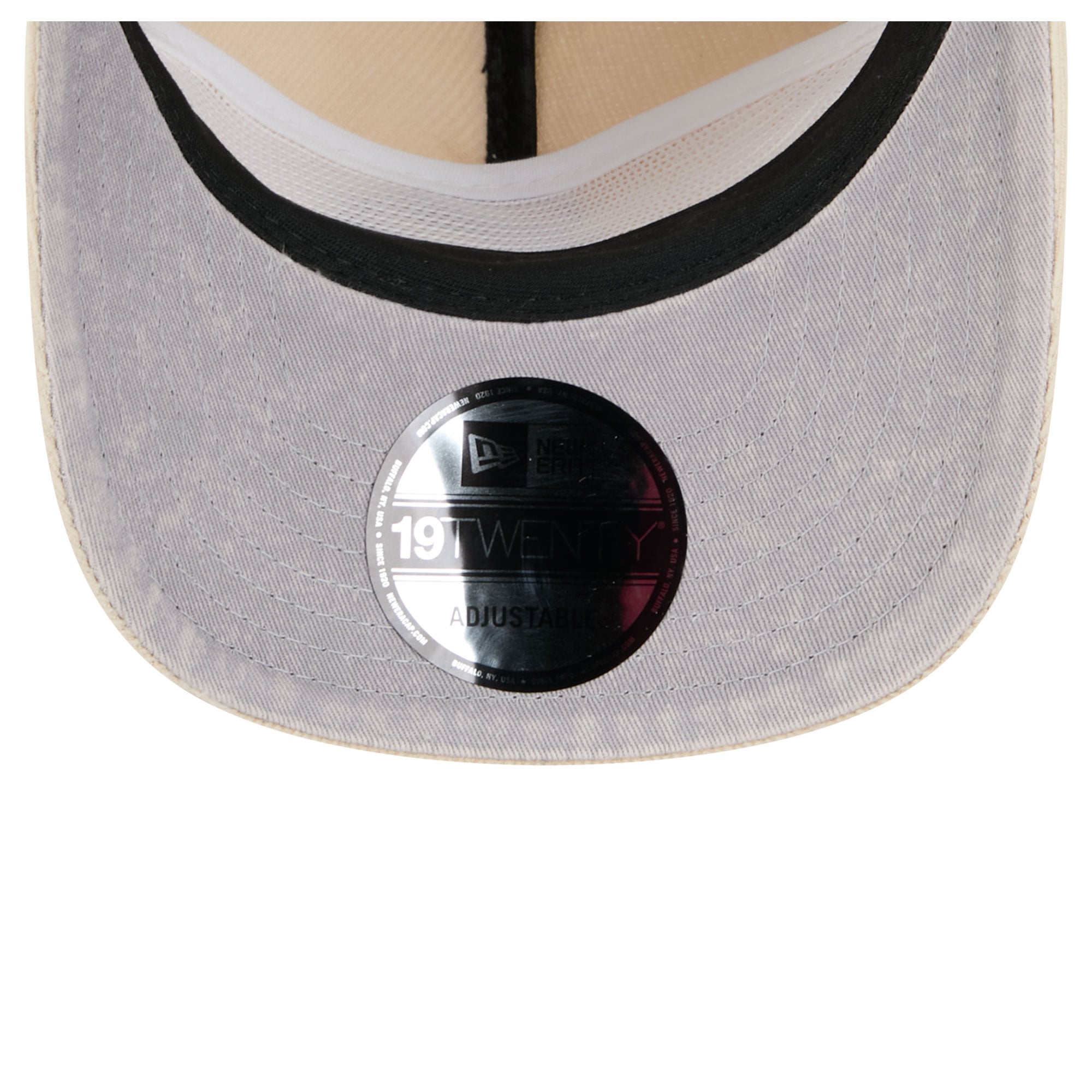 Casquette ajustable New Era 19TWENTY crème en velours côtelé pour homme
