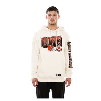  Cleveland Browns New Era Dune Dust Hoodie - Cream