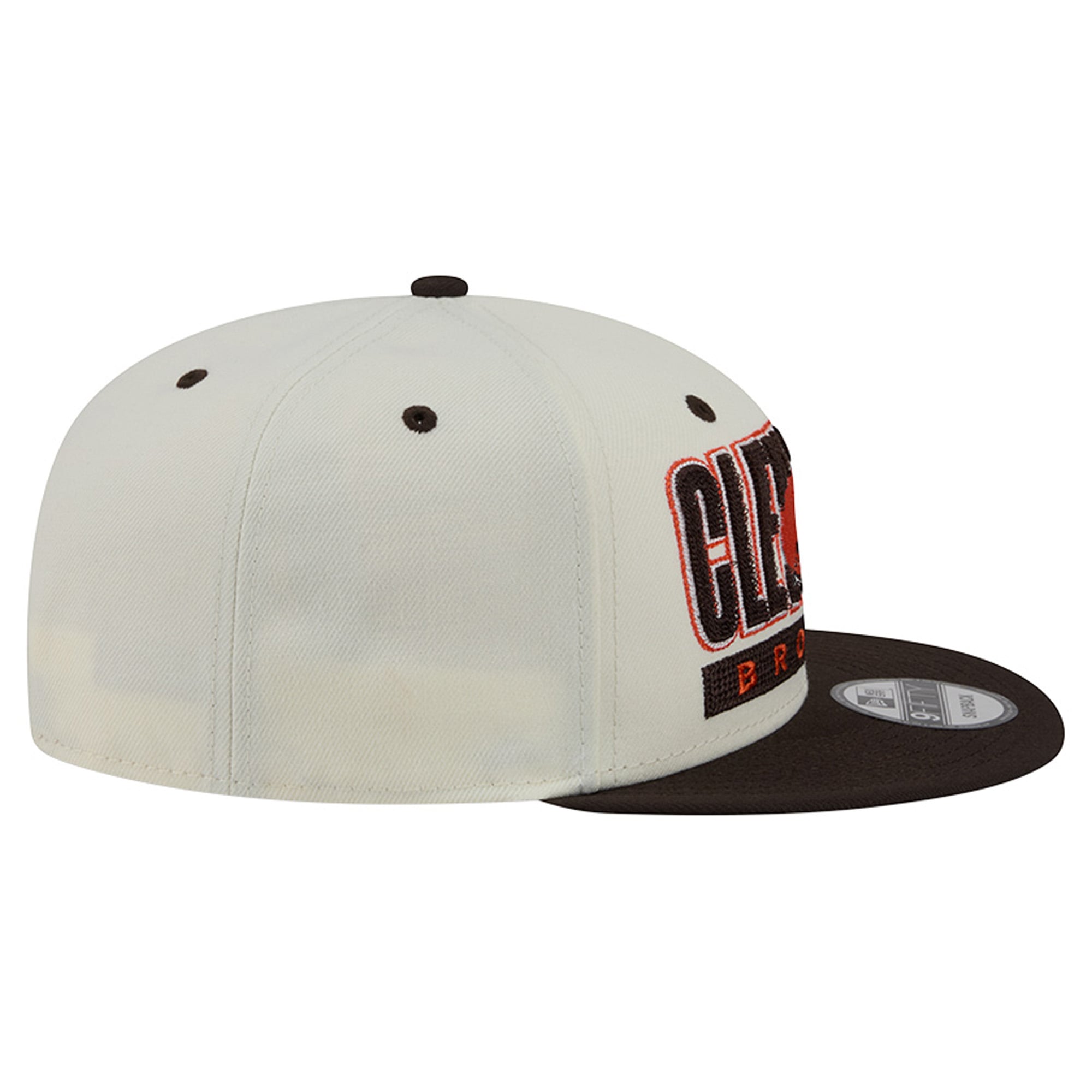 Casquette snapback New Era Classic 9FIFTY crème/marron pour homme