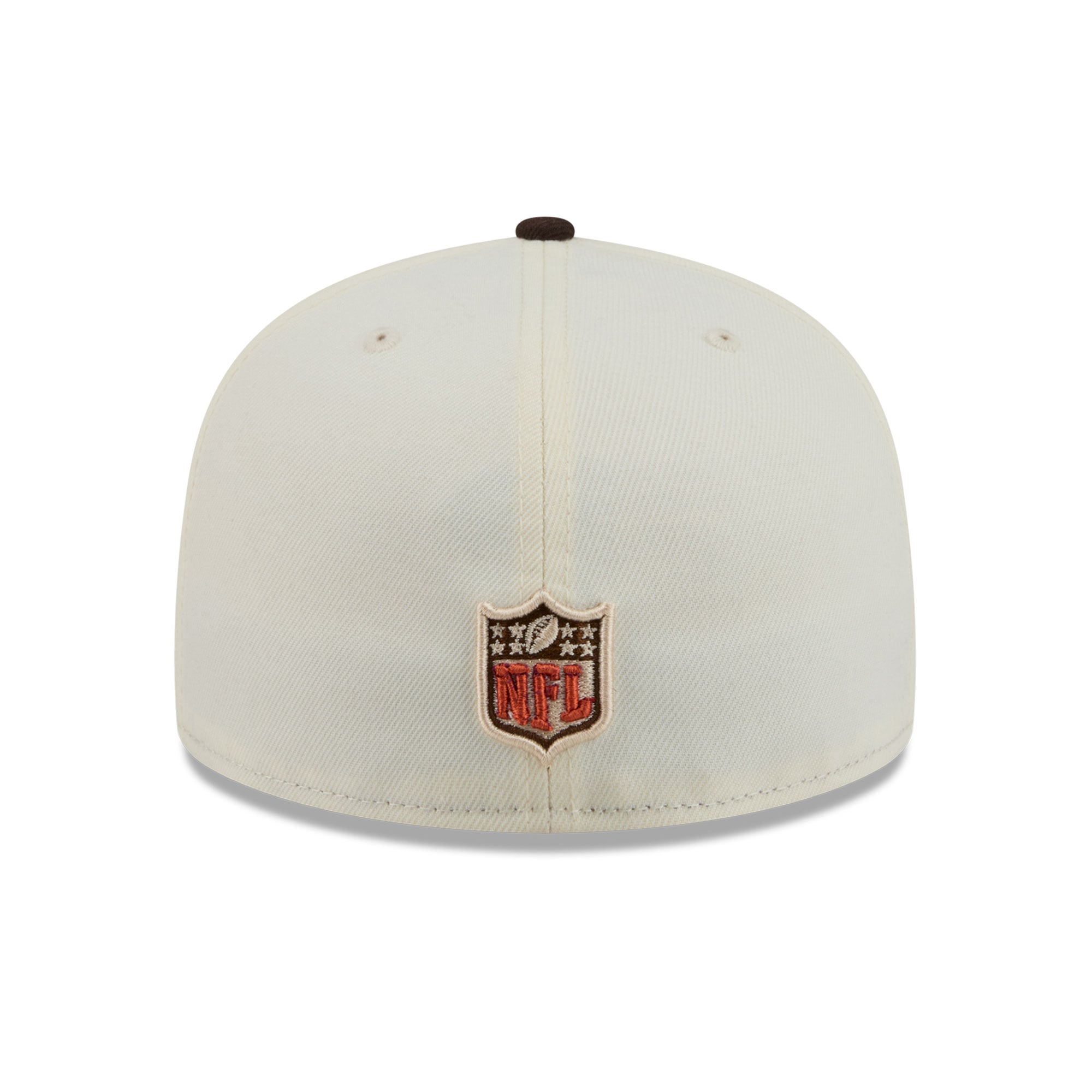 Men's New Era Cream/Brown Cleveland Browns Pumpkin Spice 59FIFTY Fitted Hat