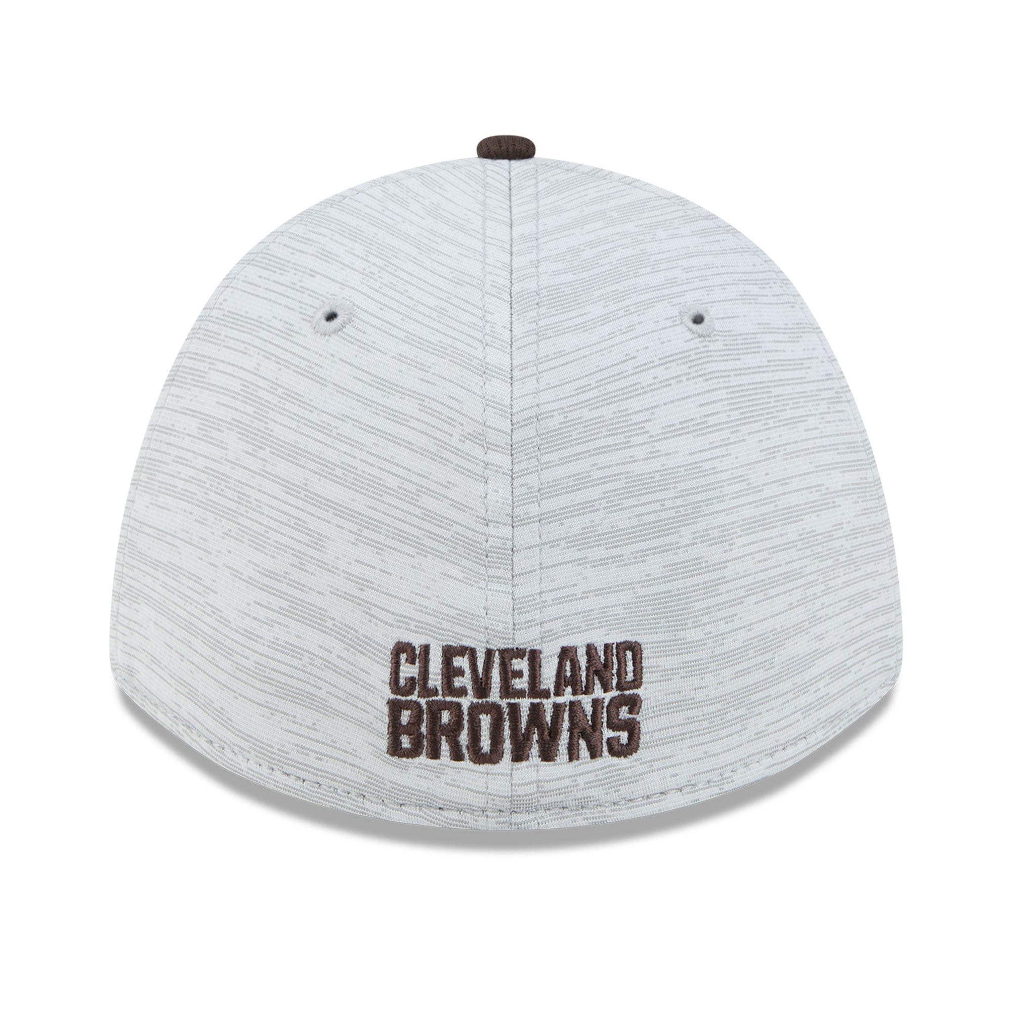 Men's New Era Gray/Brown Cleveland Browns Tech M-Crown A-Frame 39THIRTY Flex Hat