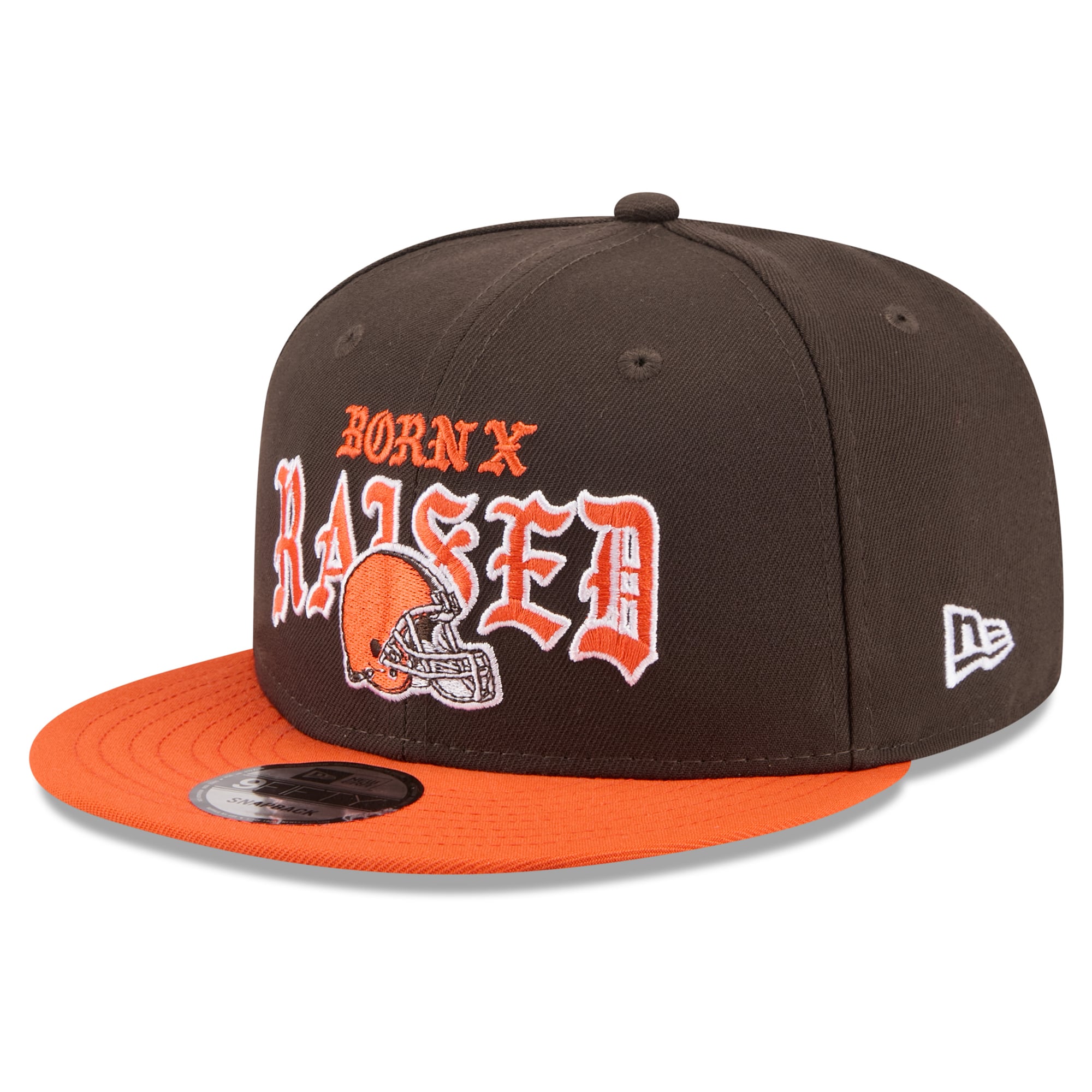 Casquette snapback New Era x Born x Raised Cleveland Browns marron/orange 9FIFTY pour homme
