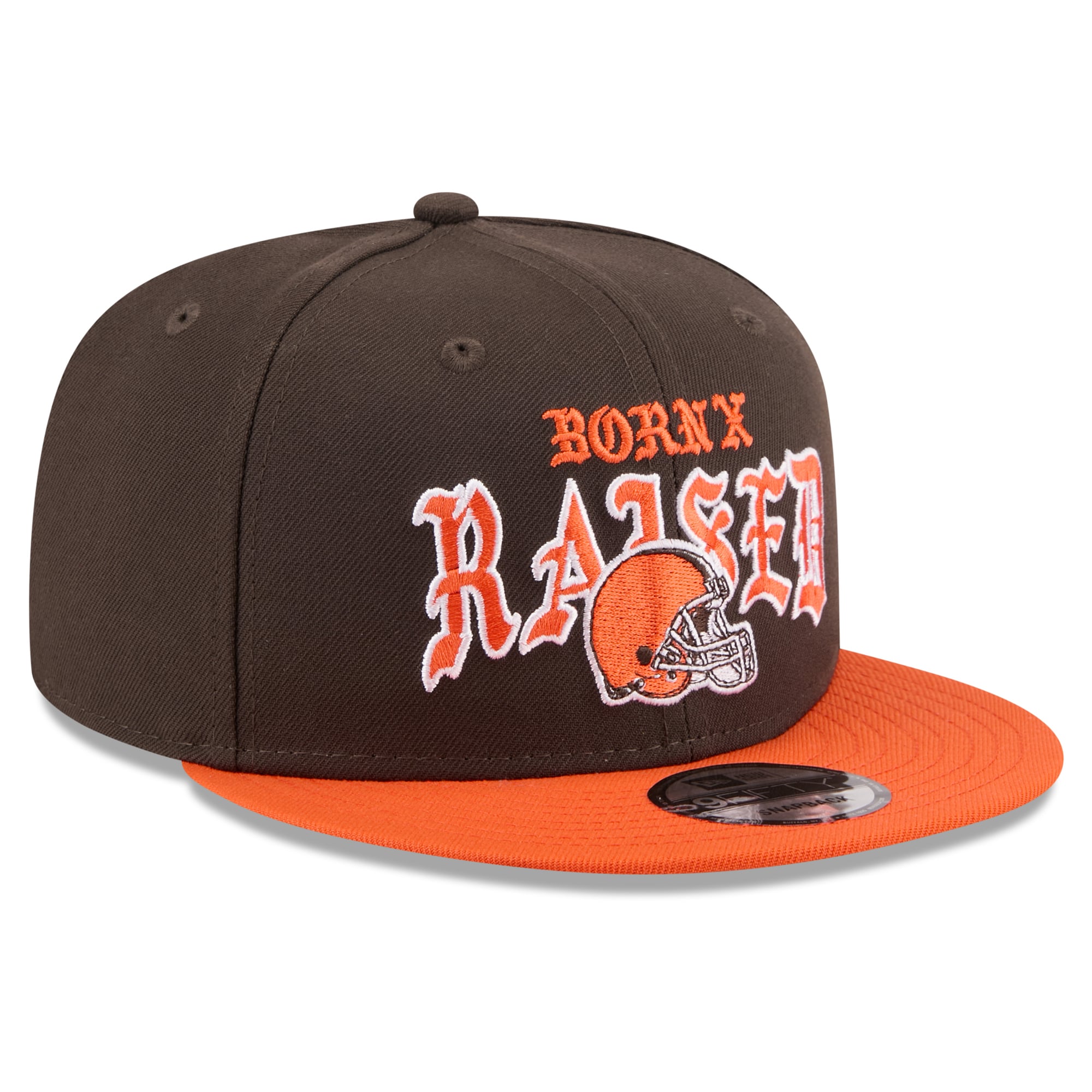 Casquette snapback New Era x Born x Raised Cleveland Browns marron/orange 9FIFTY pour homme