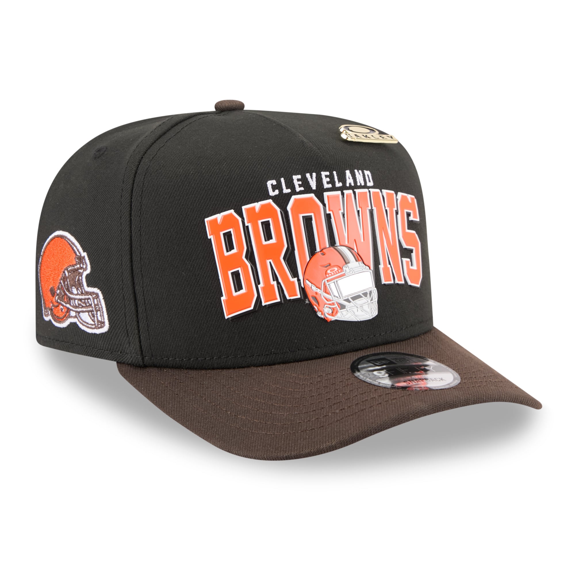 Casquette snapback New Era x Oakley noire Cleveland Browns 9FIFTY pour homme