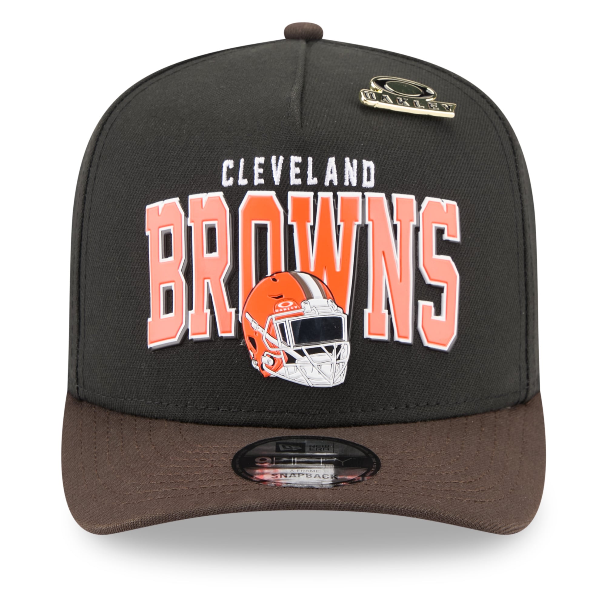 Casquette snapback New Era x Oakley noire Cleveland Browns 9FIFTY pour homme