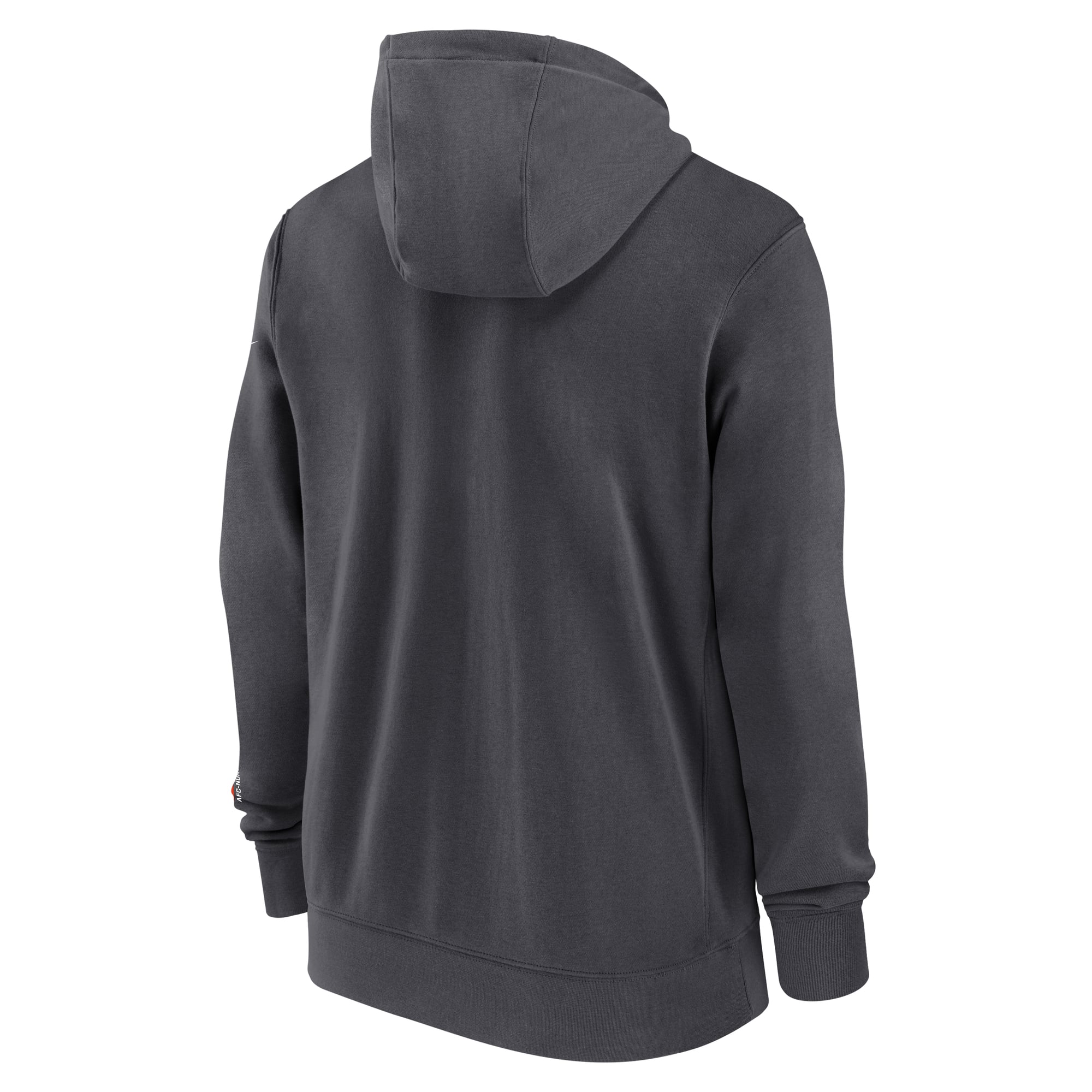 Sweat à capuche Nike anthracite Cleveland Browns Primetime Club entièrement zippé pour homme