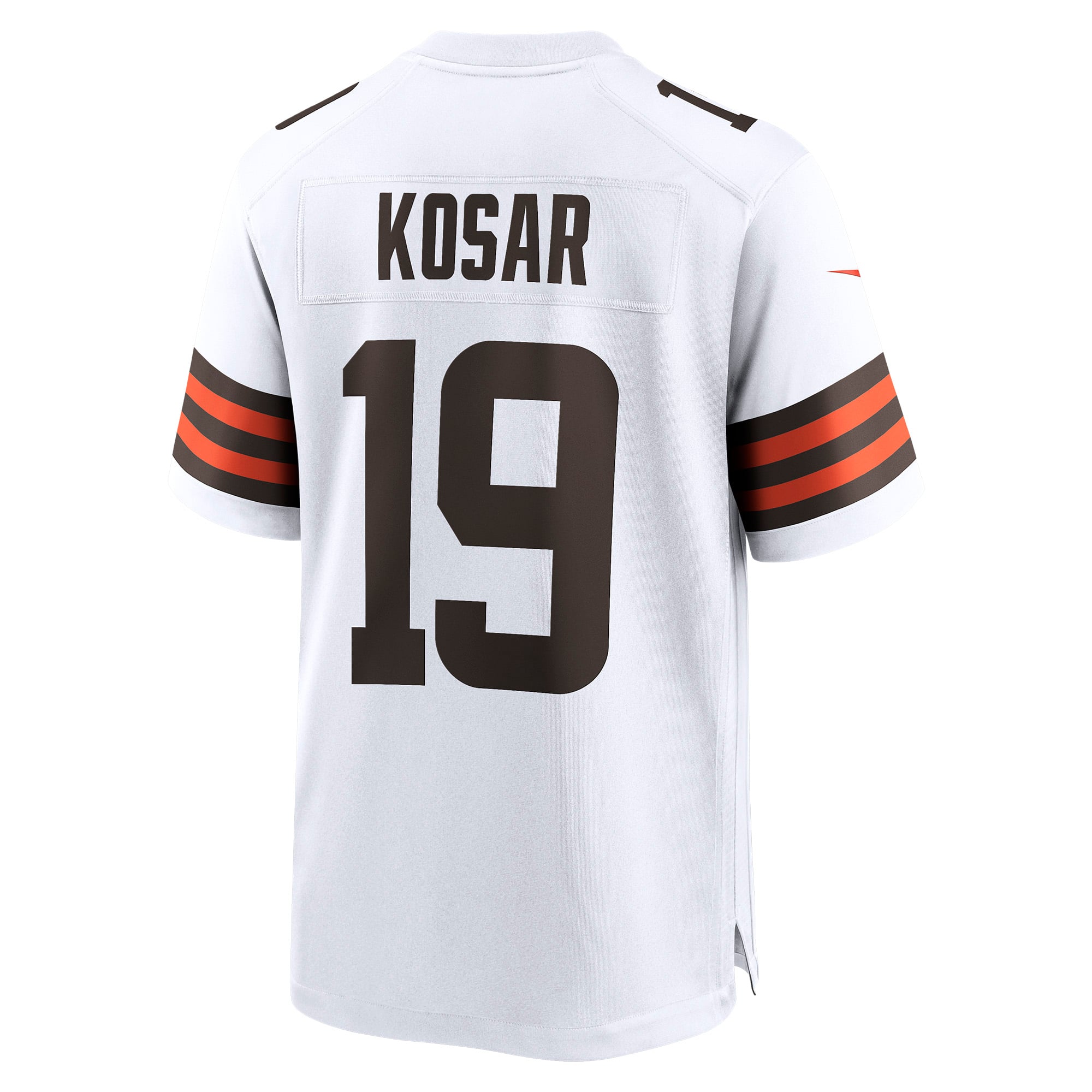 Maillot de match joueur retraité Nike Bernie Kosar des Cleveland Browns pour homme, blanc