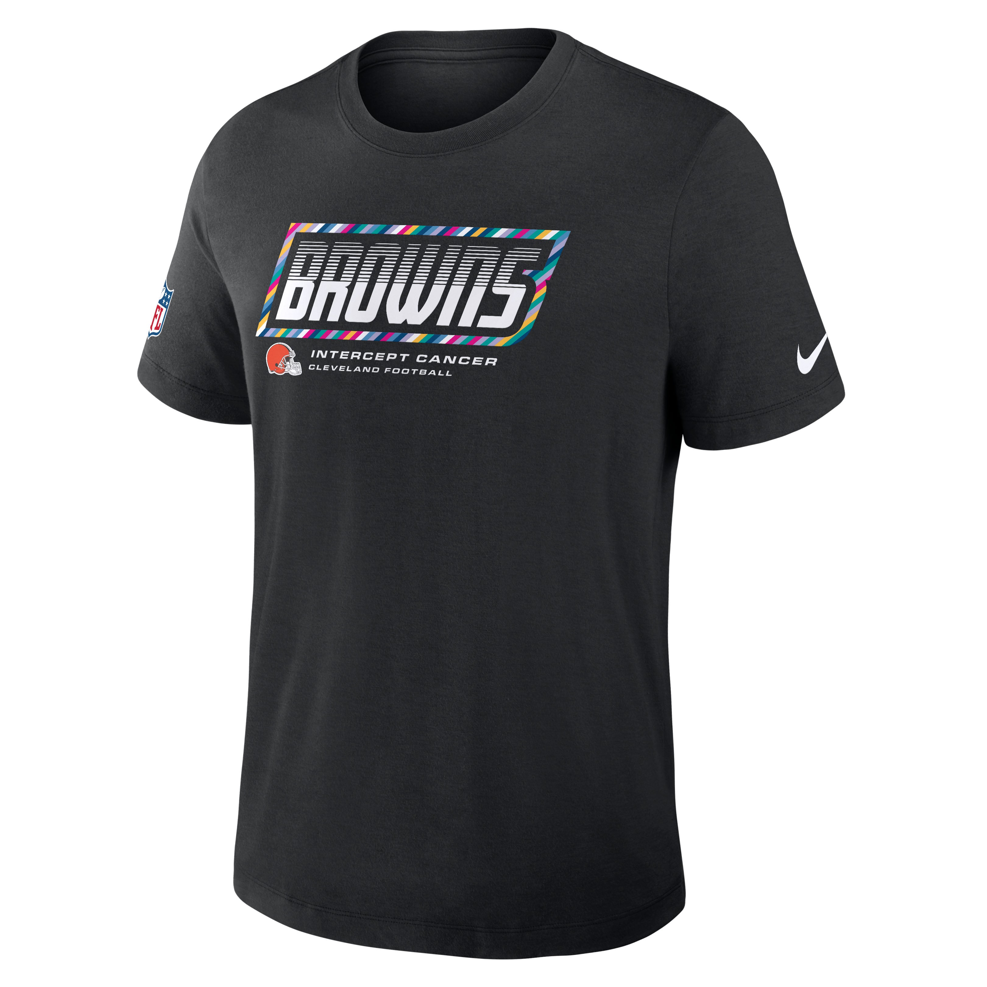 Men's Nike Black Cleveland Browns 2026 NFL Crucial Catch Tri-Blend Dri-FIT T-Shirt