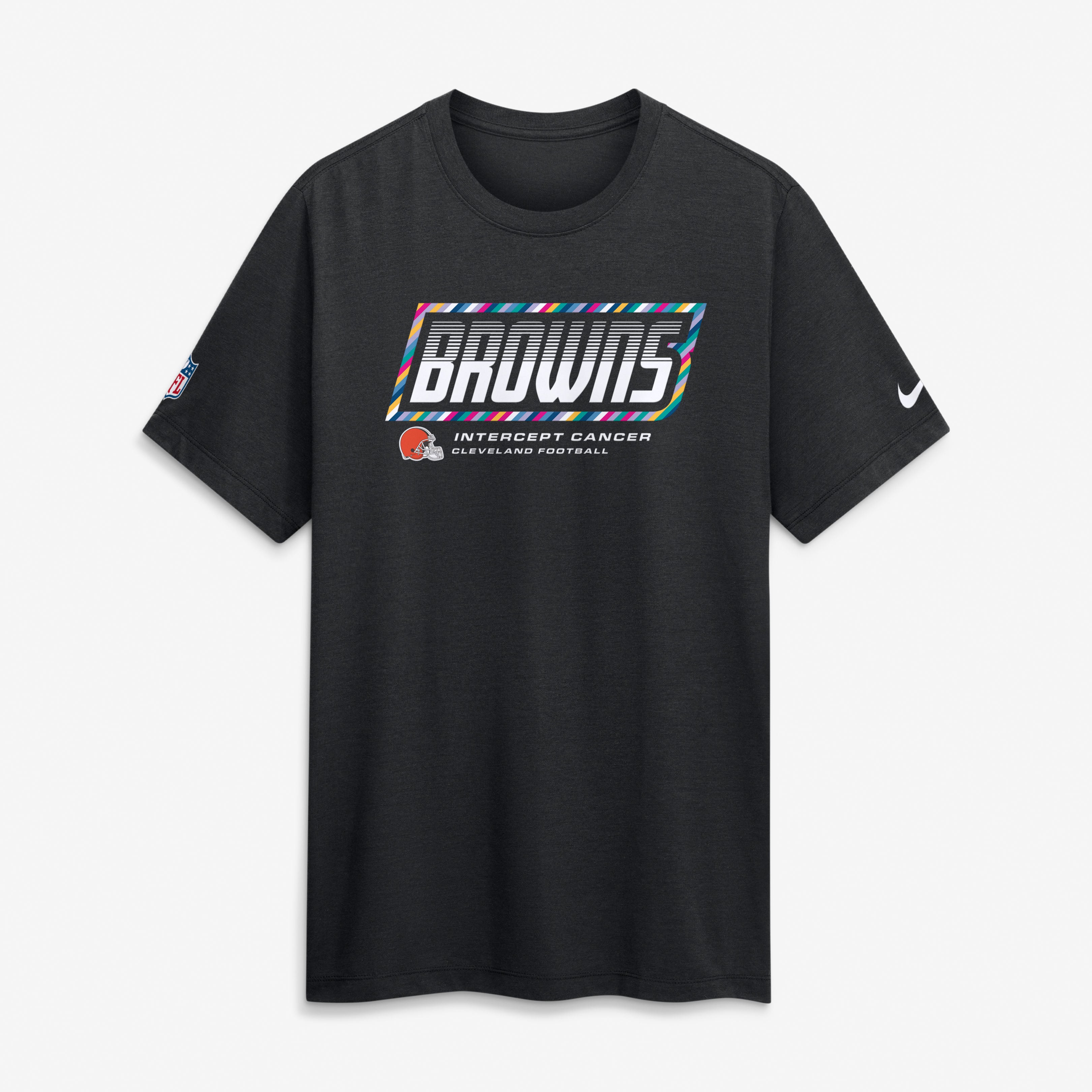 Men's Nike Black Cleveland Browns 2026 NFL Crucial Catch Tri-Blend Dri-FIT T-Shirt
