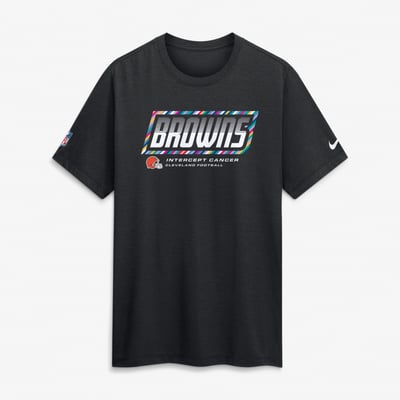 Cleveland Browns Nike 2026 NFL Crucial Catch Tri-Blend Dri-FIT T-Shirt - Black