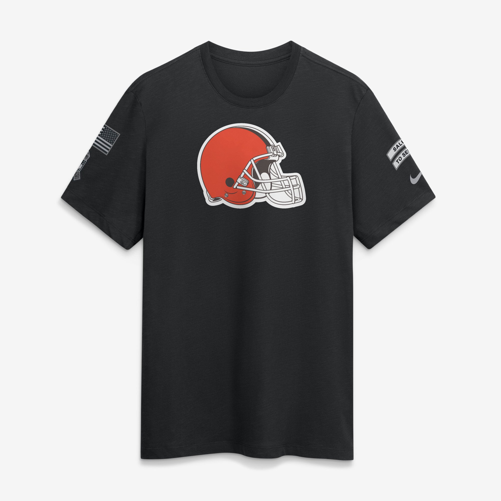 Men's Nike  Black Cleveland Browns 2026 Salute to Service Slub T-Shirt