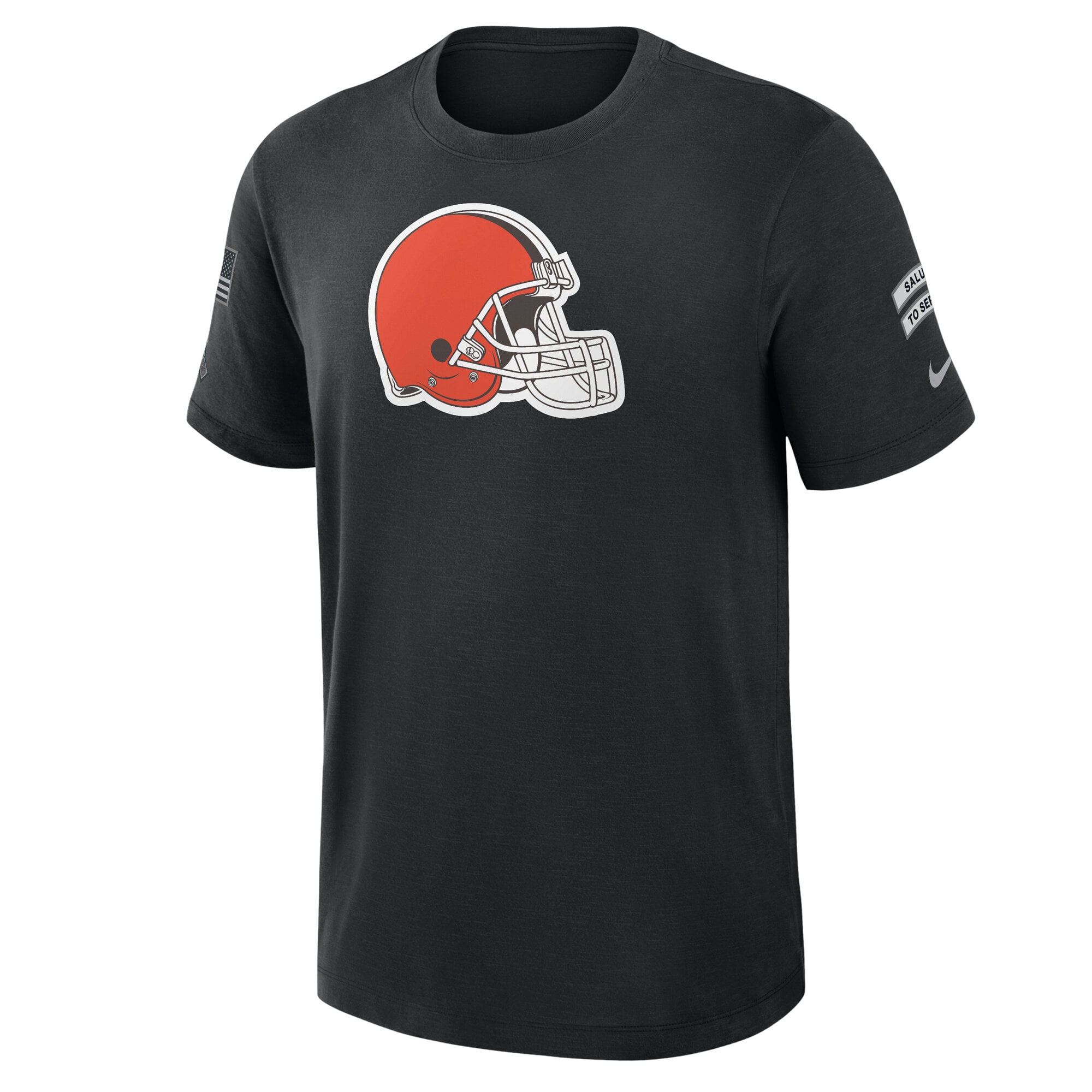 Men's Nike  Black Cleveland Browns 2026 Salute to Service Slub T-Shirt