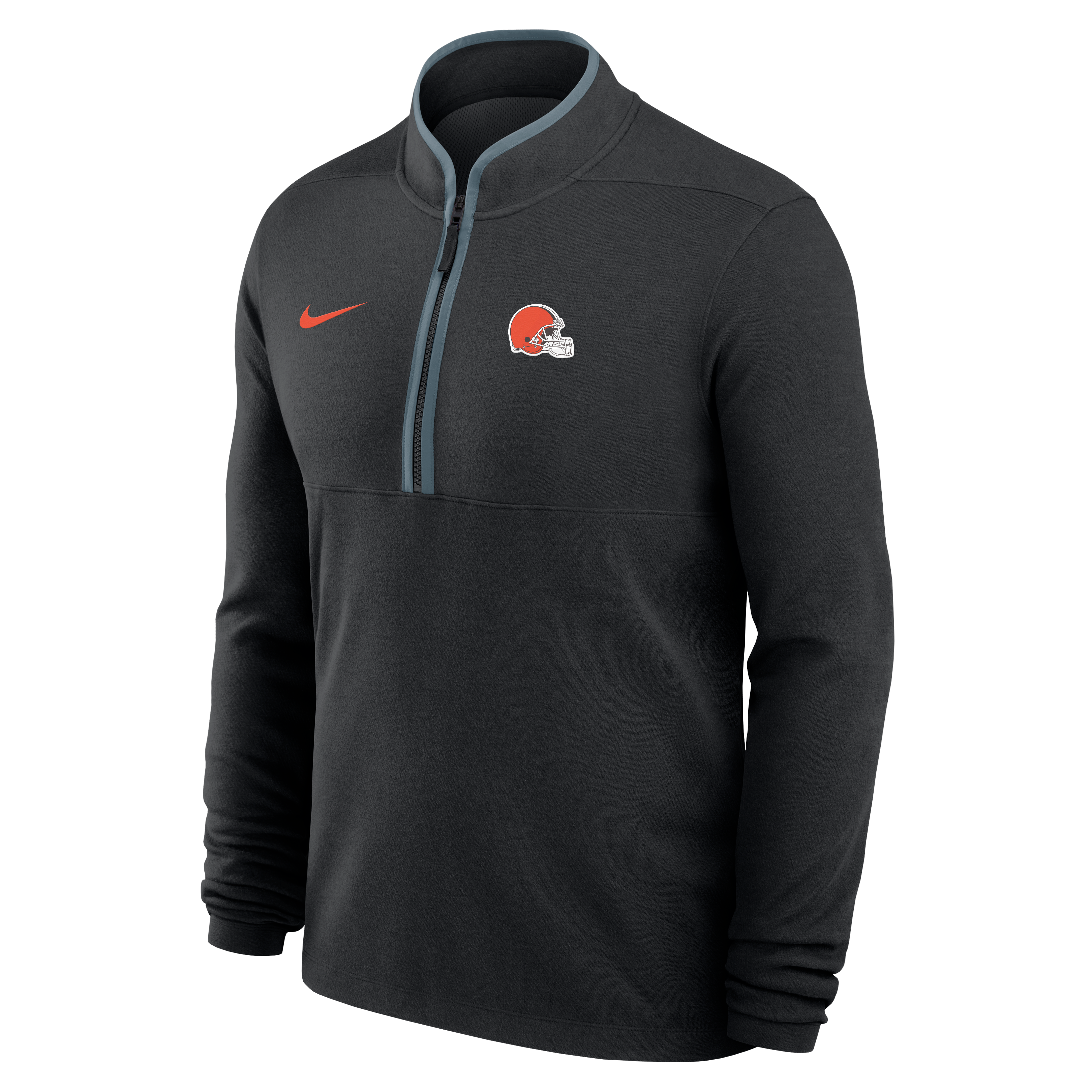 Men's Nike  Black Cleveland Browns Dri-FIT Victory Half-Zip Pullover