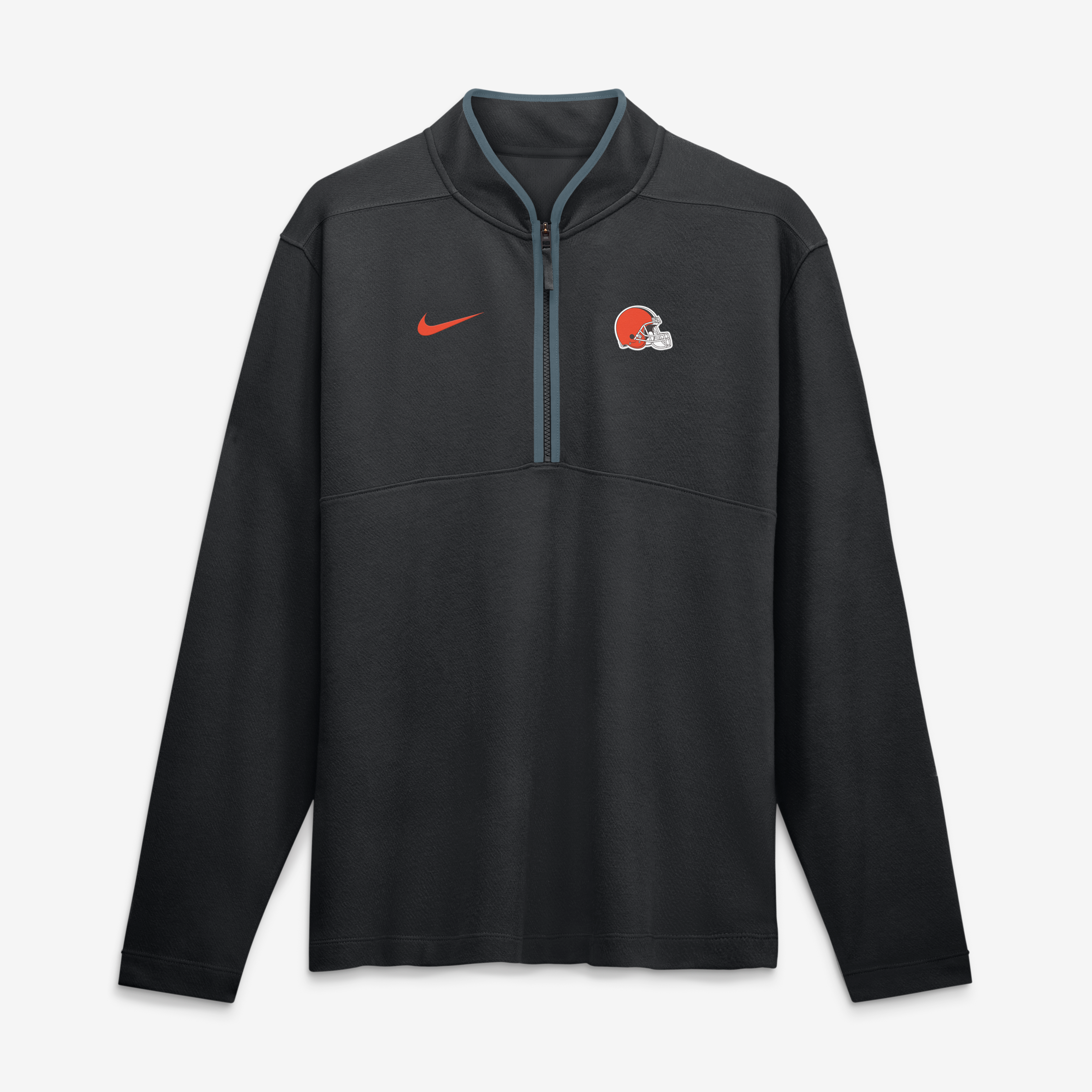 Men's Nike  Black Cleveland Browns Dri-FIT Victory Half-Zip Pullover