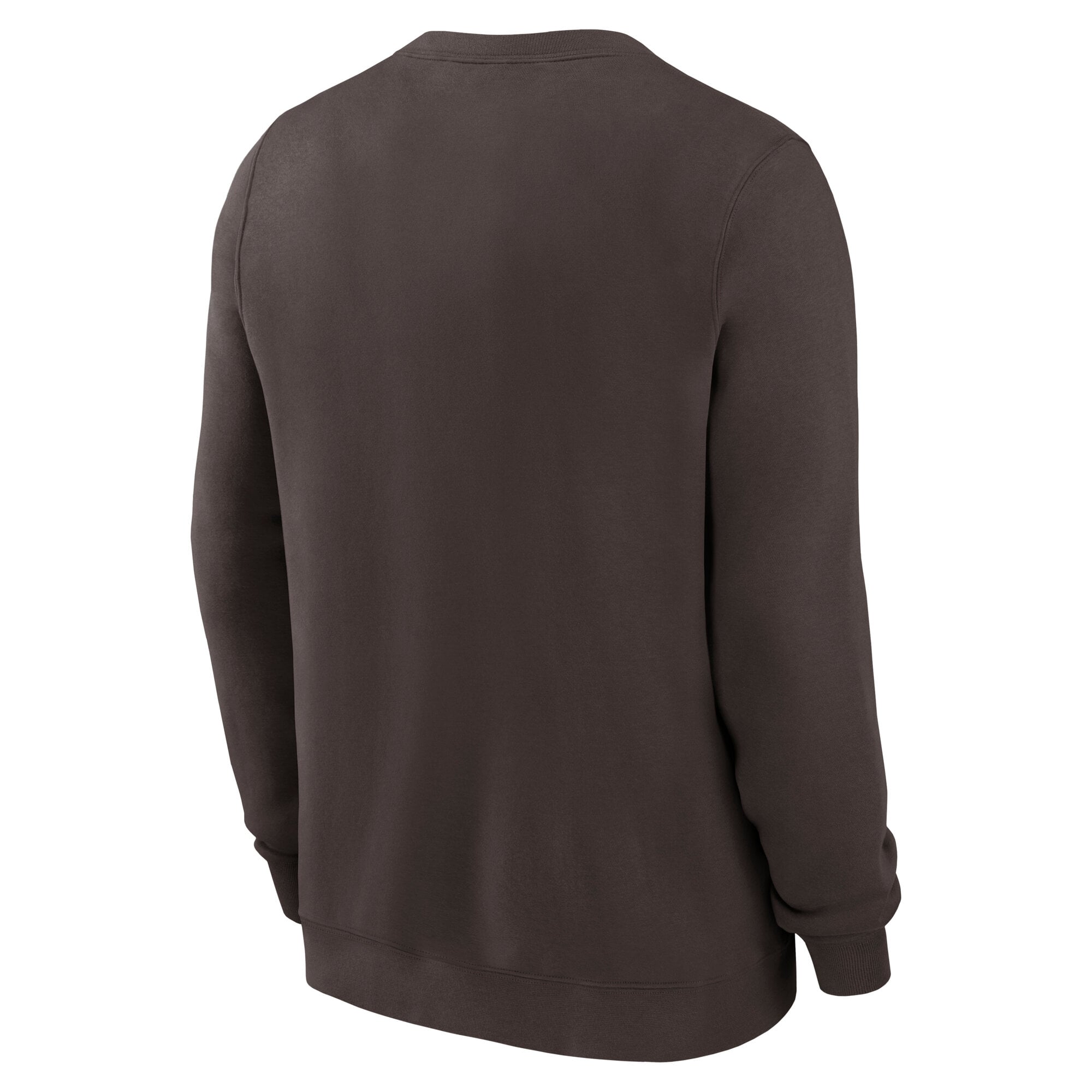 Men's Nike Brown Cleveland Browns Primetime Club Fleece Pullover Sweatshirt