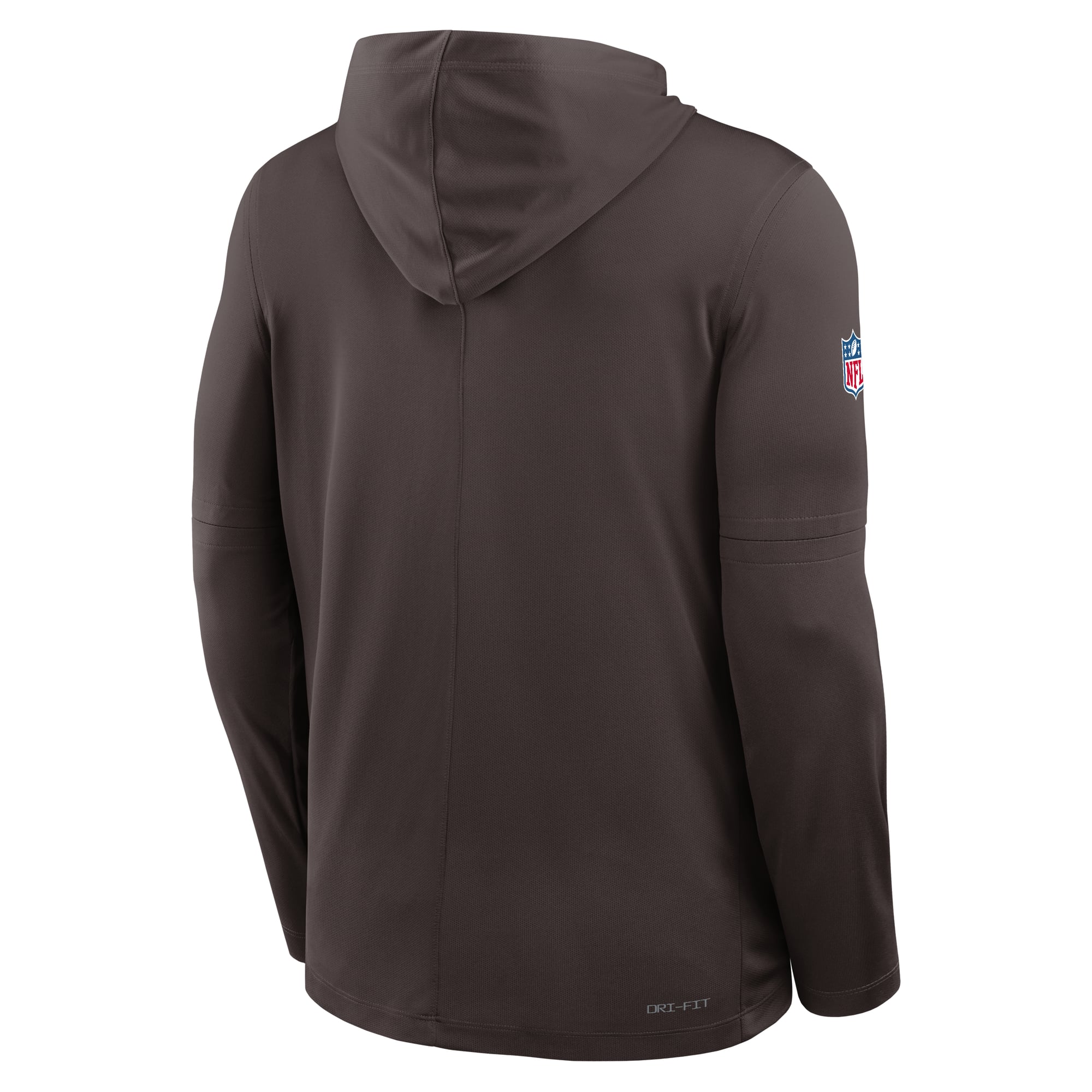 T-shirt à capuche manches longues Nike Cleveland Browns Sideline Pure Fury Dri-FIT pour homme