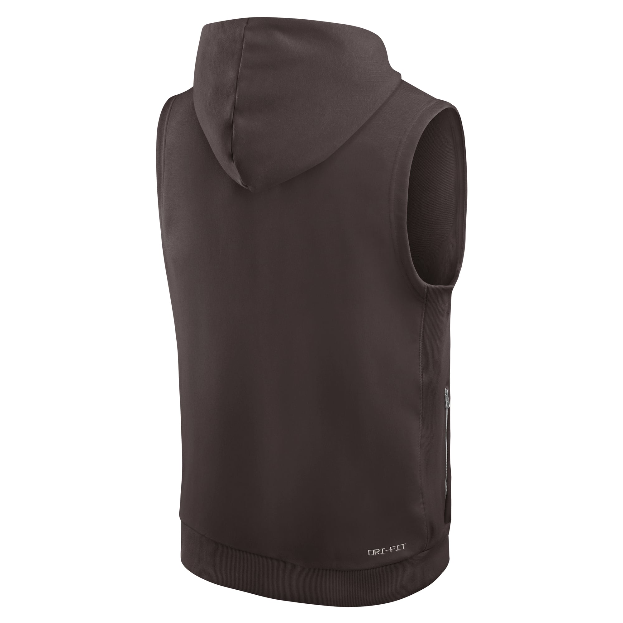 Sweat à capuche sans manches Nike Brown Cleveland Browns Sideline Standard Issue Dri-FIT pour homme
