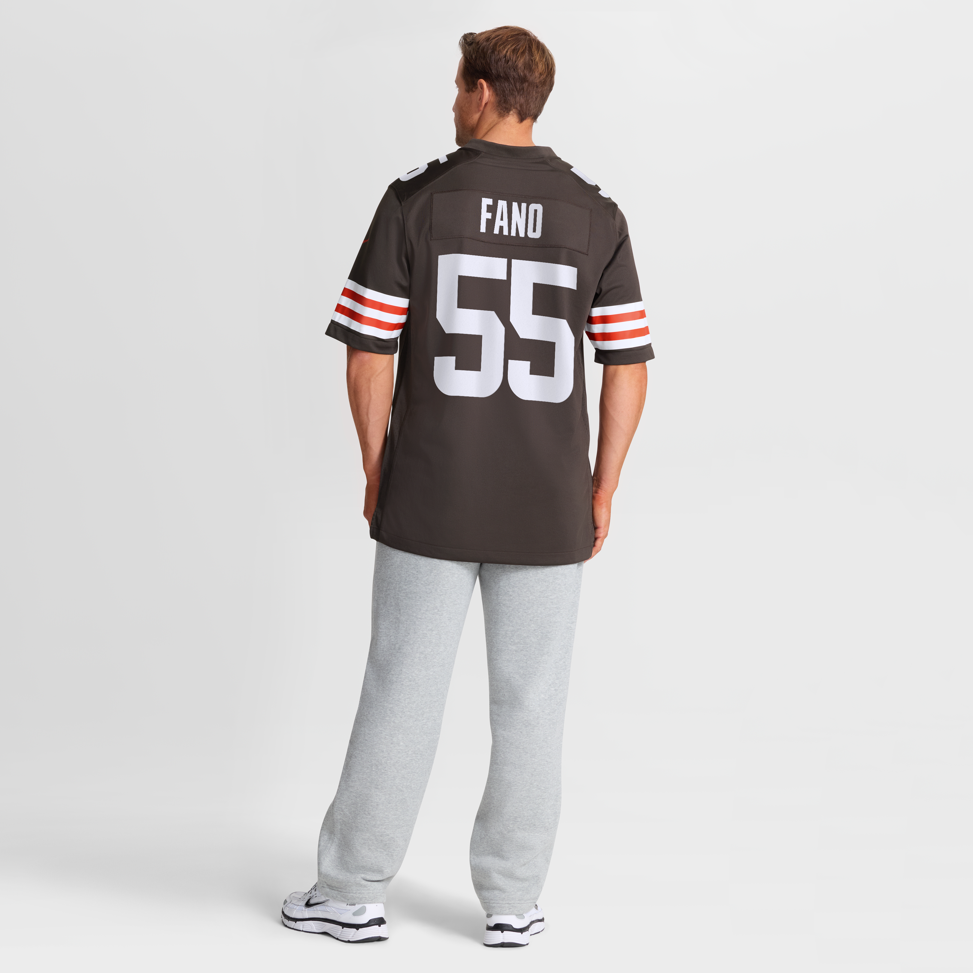 Maillot de match Nike marron Cleveland Browns Spencer Fano pour homme