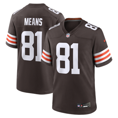 Bub Means Cleveland Browns Nike Team Game Jersey - Brown