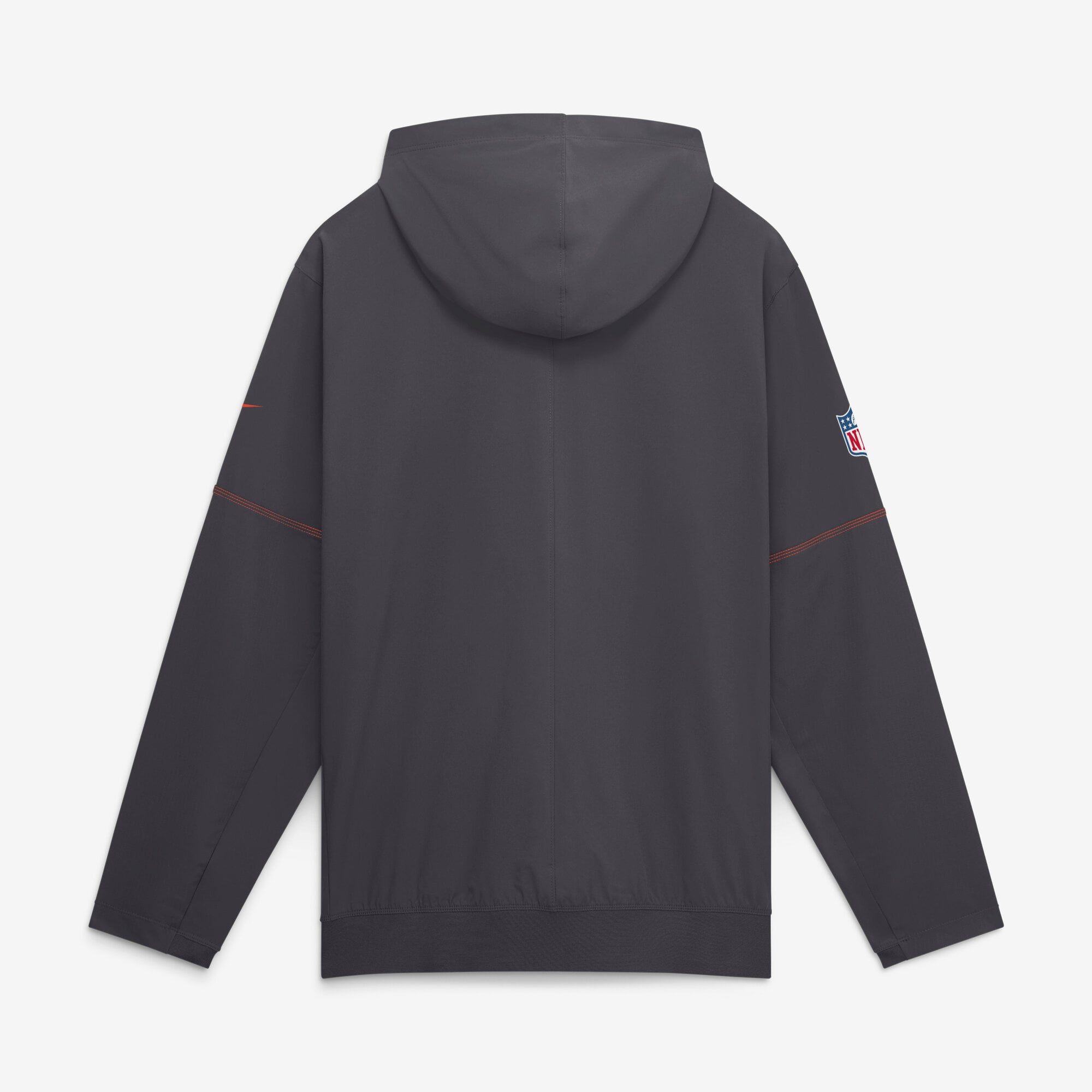 Men's Nike Charcoal Cleveland Browns Sideline Logo Glory Anorak Half-Zip Hooded Jacket