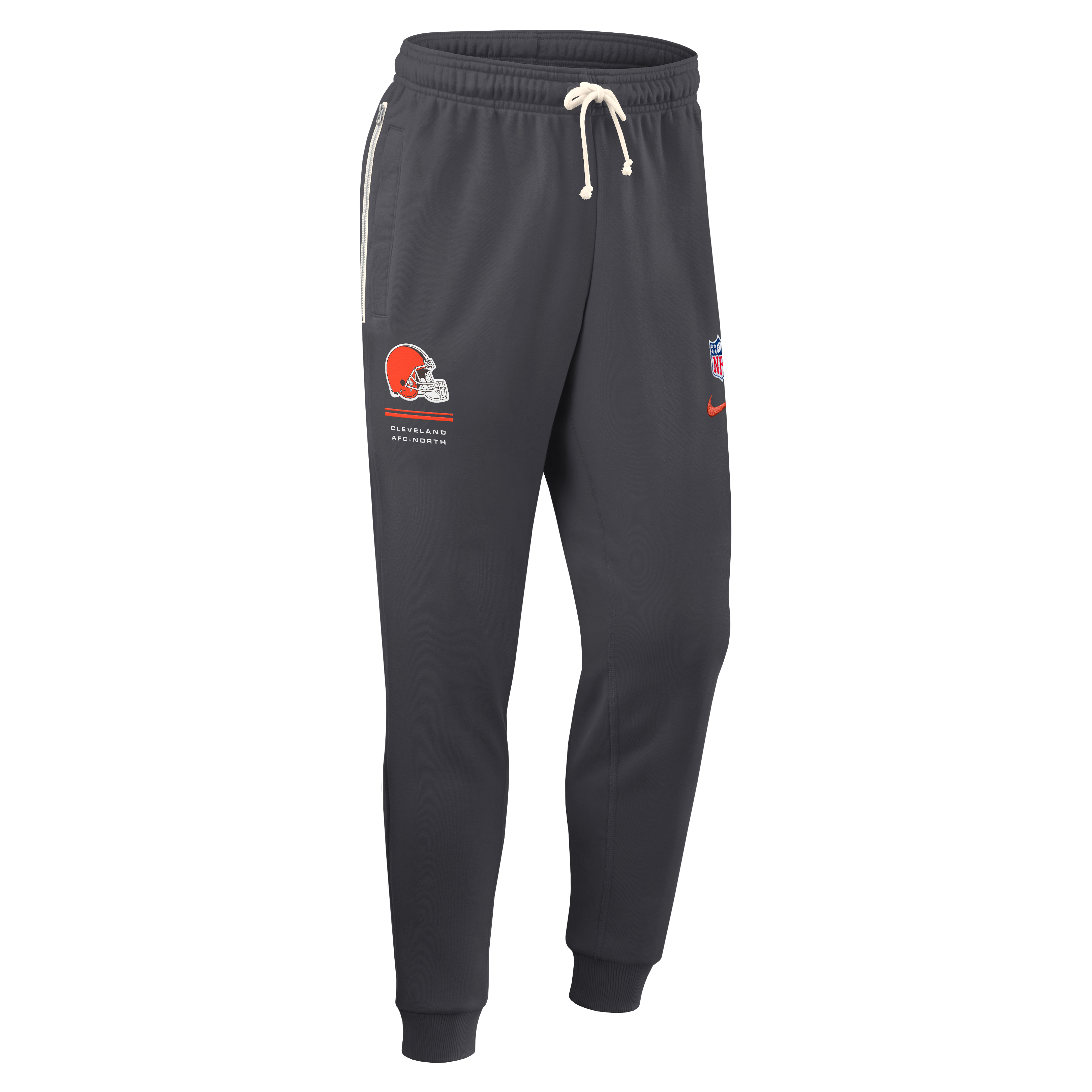 Men's Nike Charcoal Cleveland Browns Sideline Standard Issue Touchback Kick Dri-FIT Taper Pants