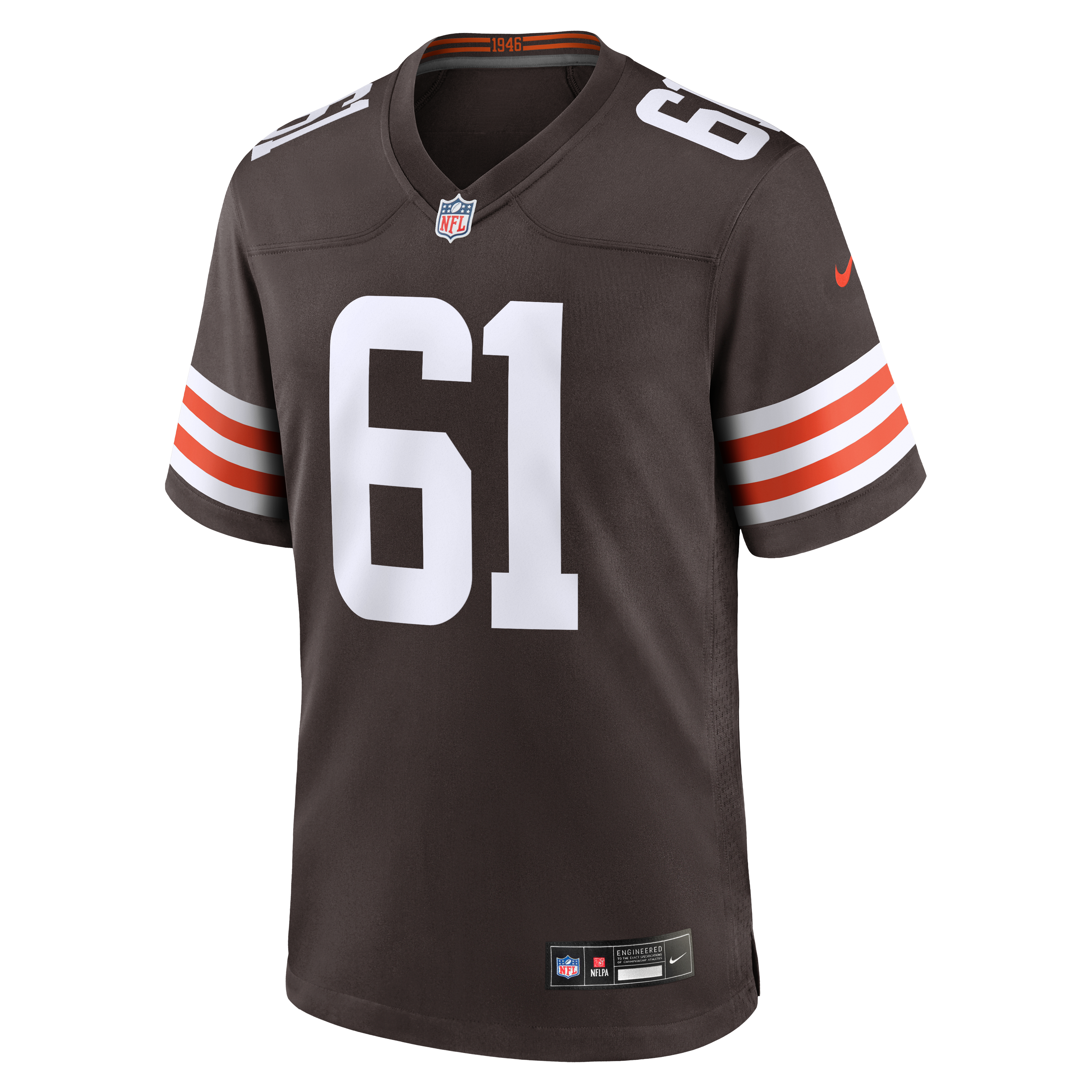 Maillot de match Nike Chris Williams Brown des Cleveland Browns pour homme