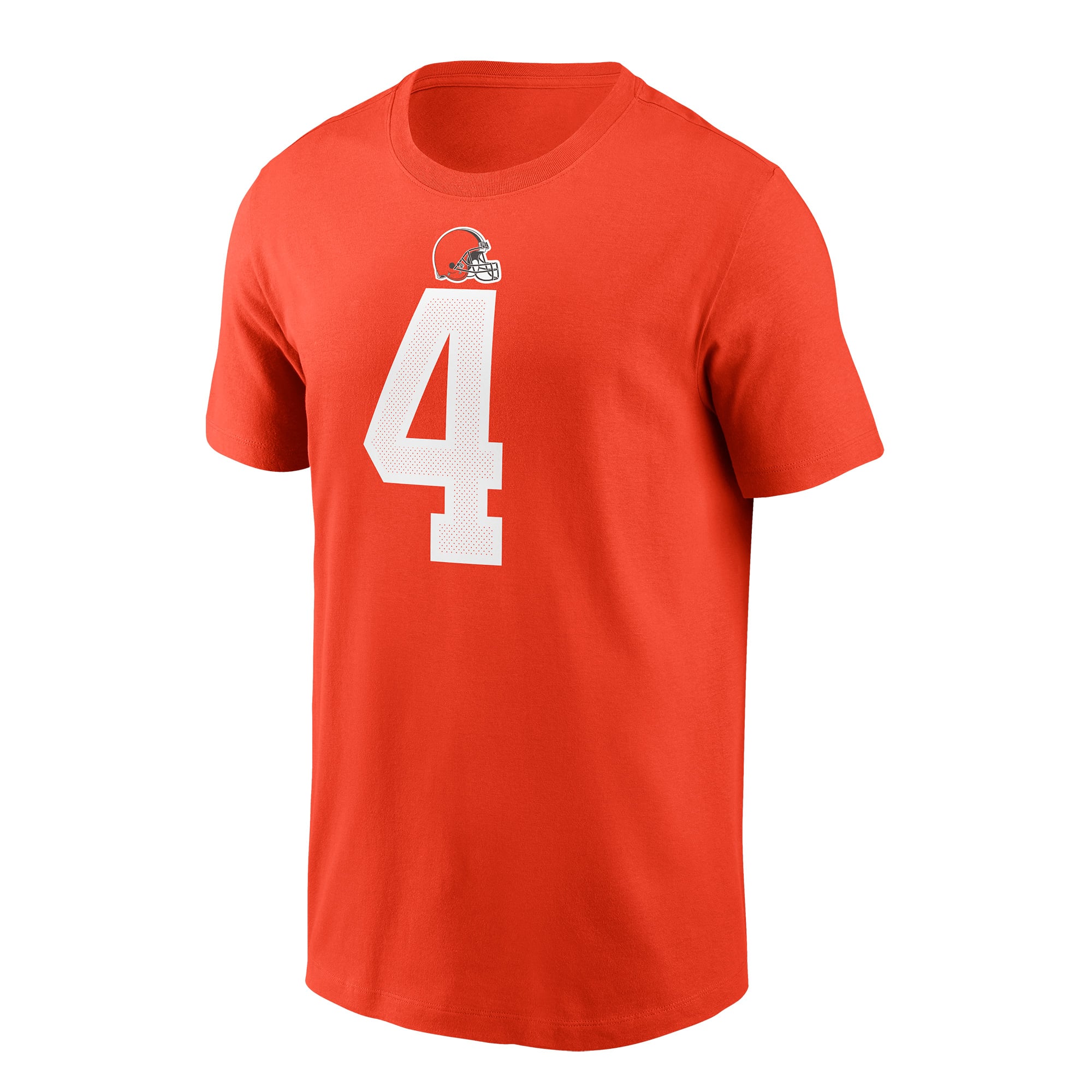 Men's Nike Deshaun Watson Orange Cleveland Browns Name & Number T-Shirt