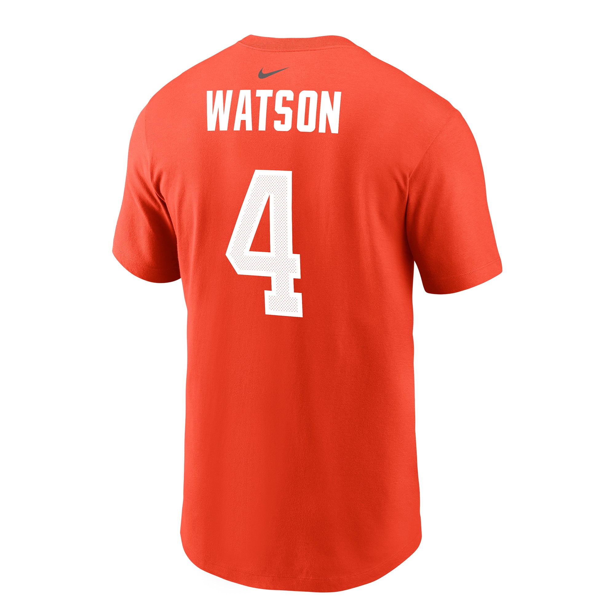 Men's Nike Deshaun Watson Orange Cleveland Browns Name & Number T-Shirt