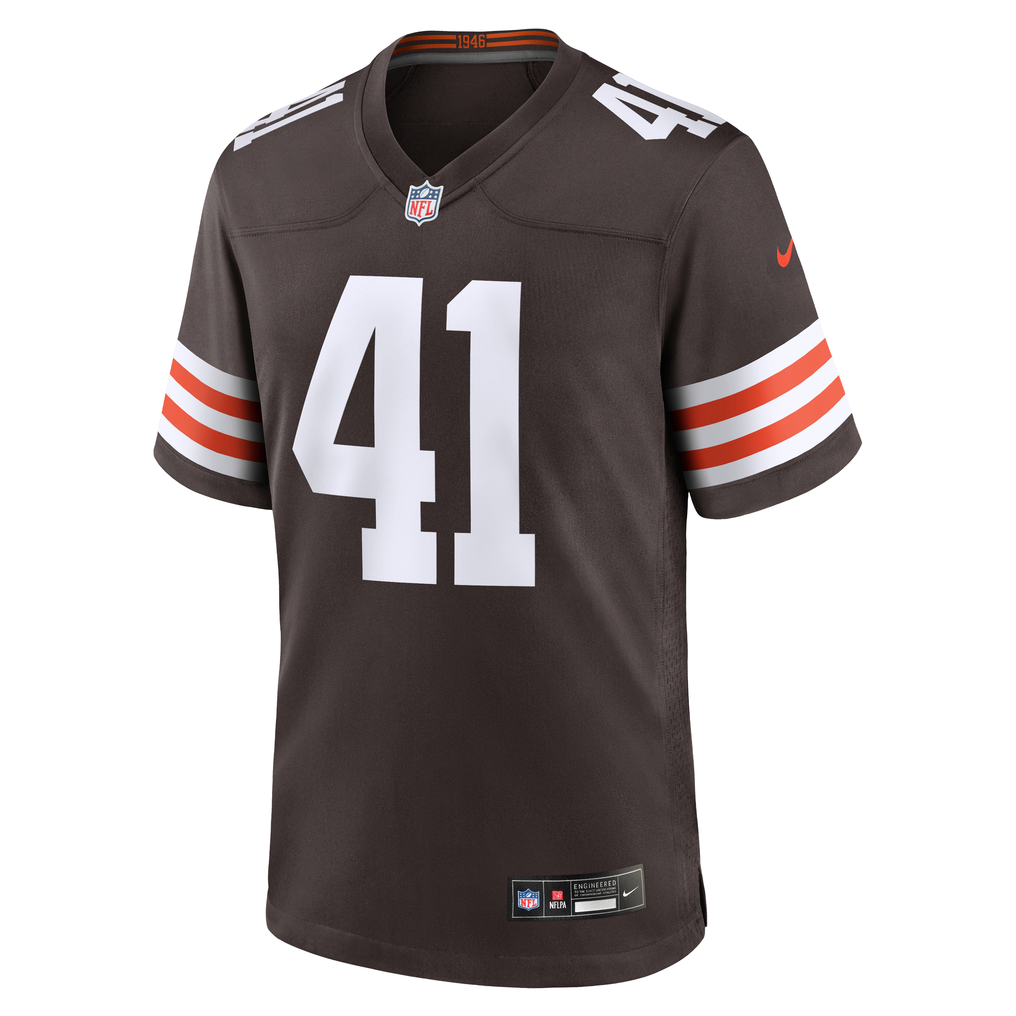 Maillot de match Nike Eric Gray marron des Cleveland Browns pour homme