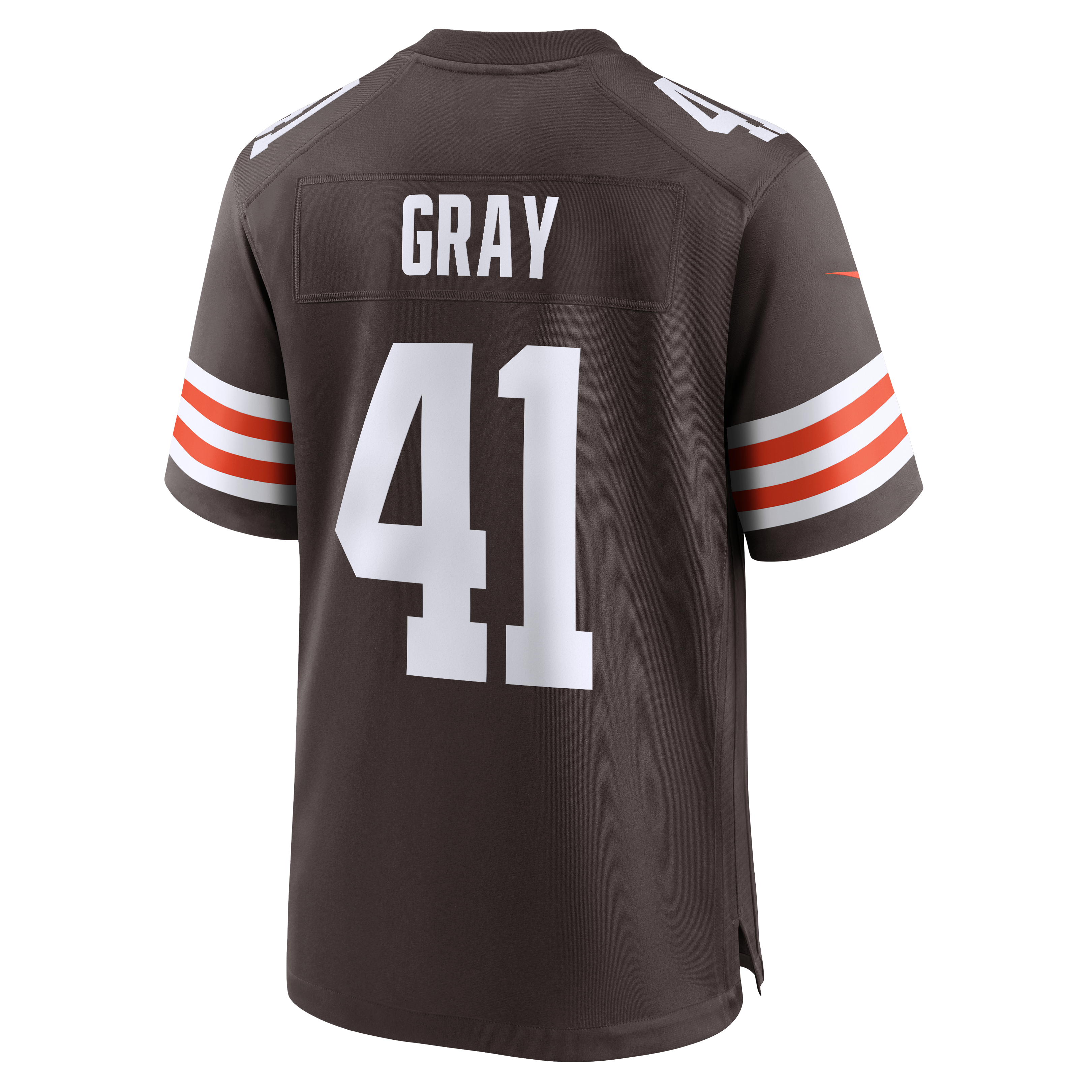 Maillot de match Nike Eric Gray marron des Cleveland Browns pour homme