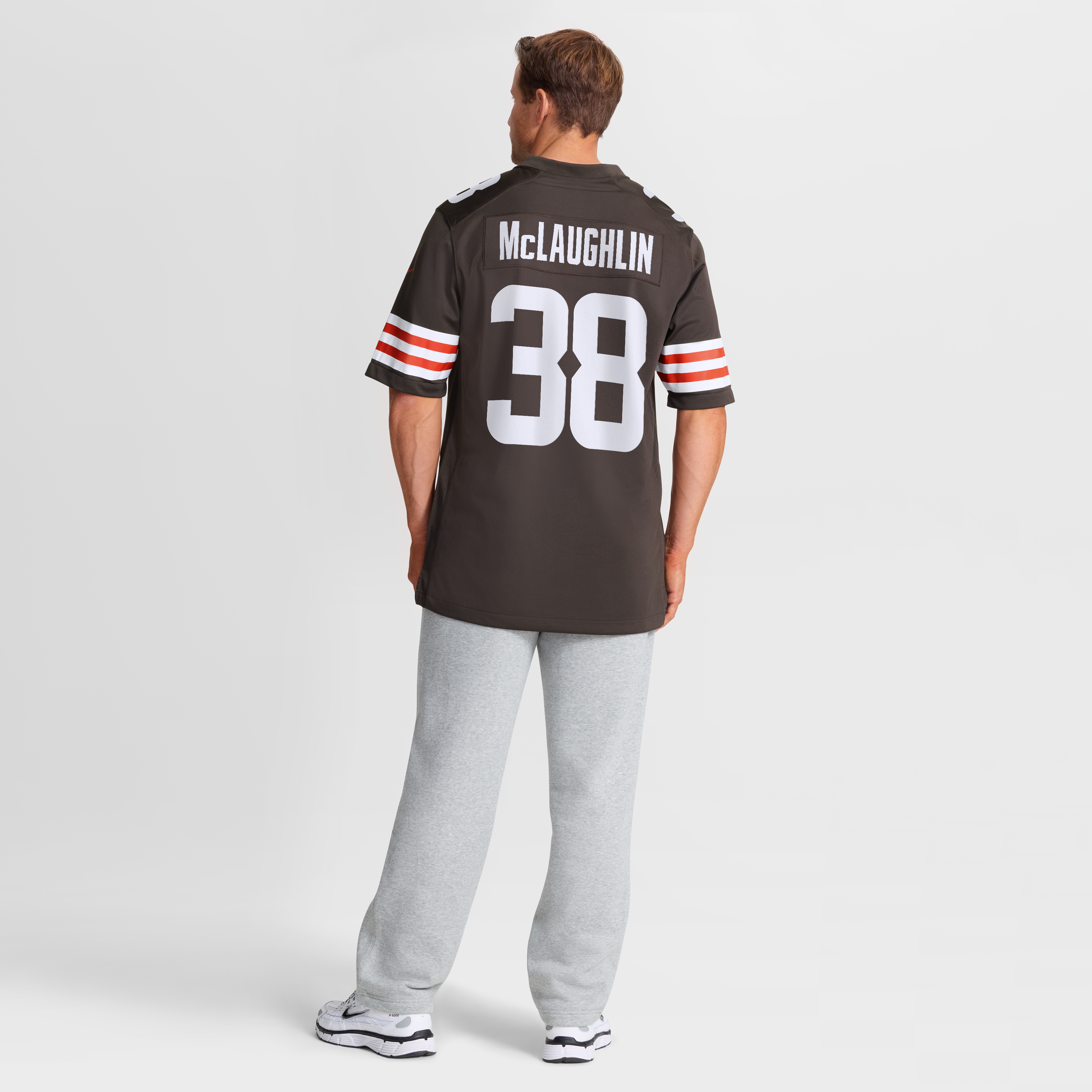 Maillot de match Nike pour homme Jaleel McLaughlin Brown des Cleveland Browns