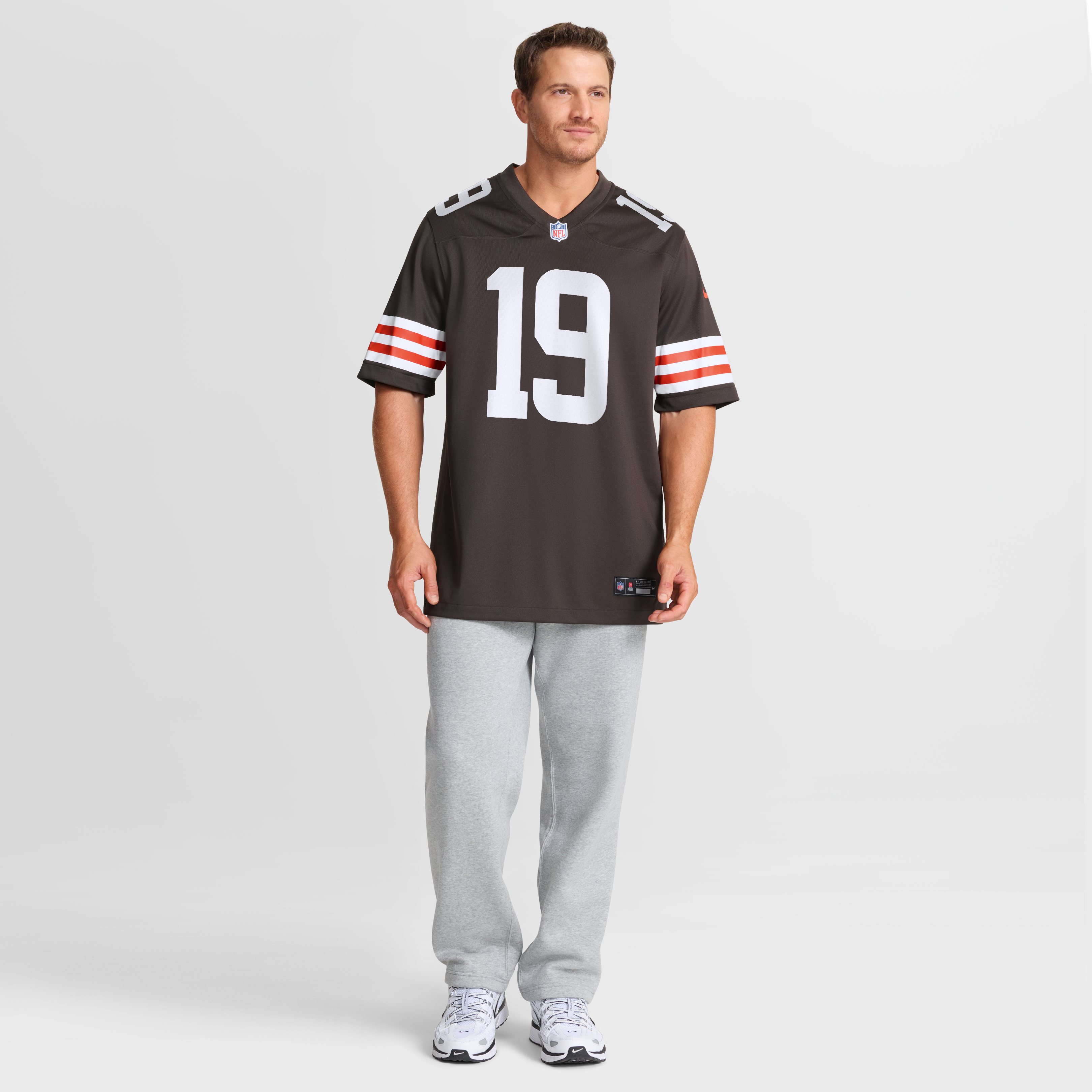 Maillot de match Nike Jimmy Horn Jr. Brown des Cleveland Browns pour homme