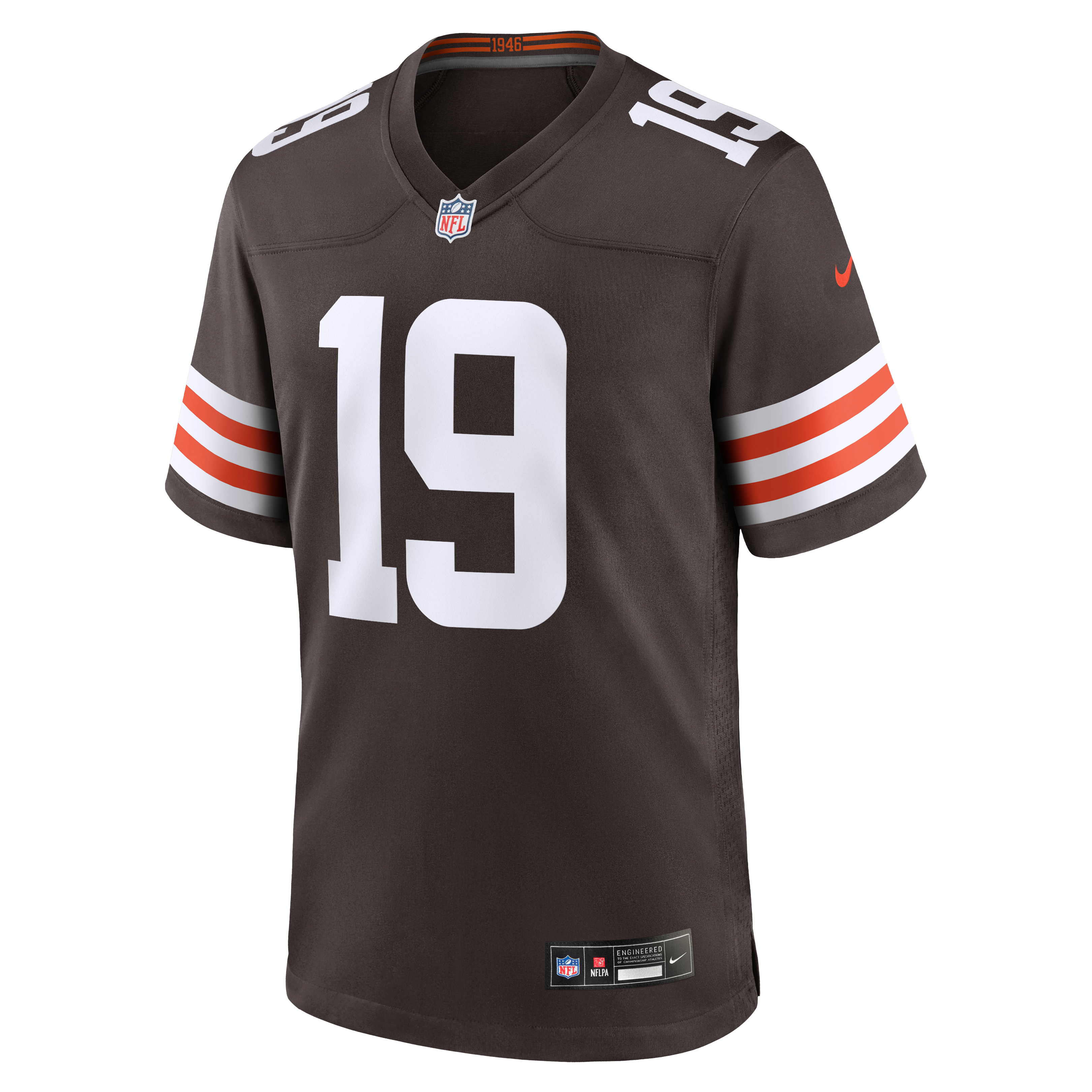 Maillot de match Nike Jimmy Horn Jr. Brown des Cleveland Browns pour homme