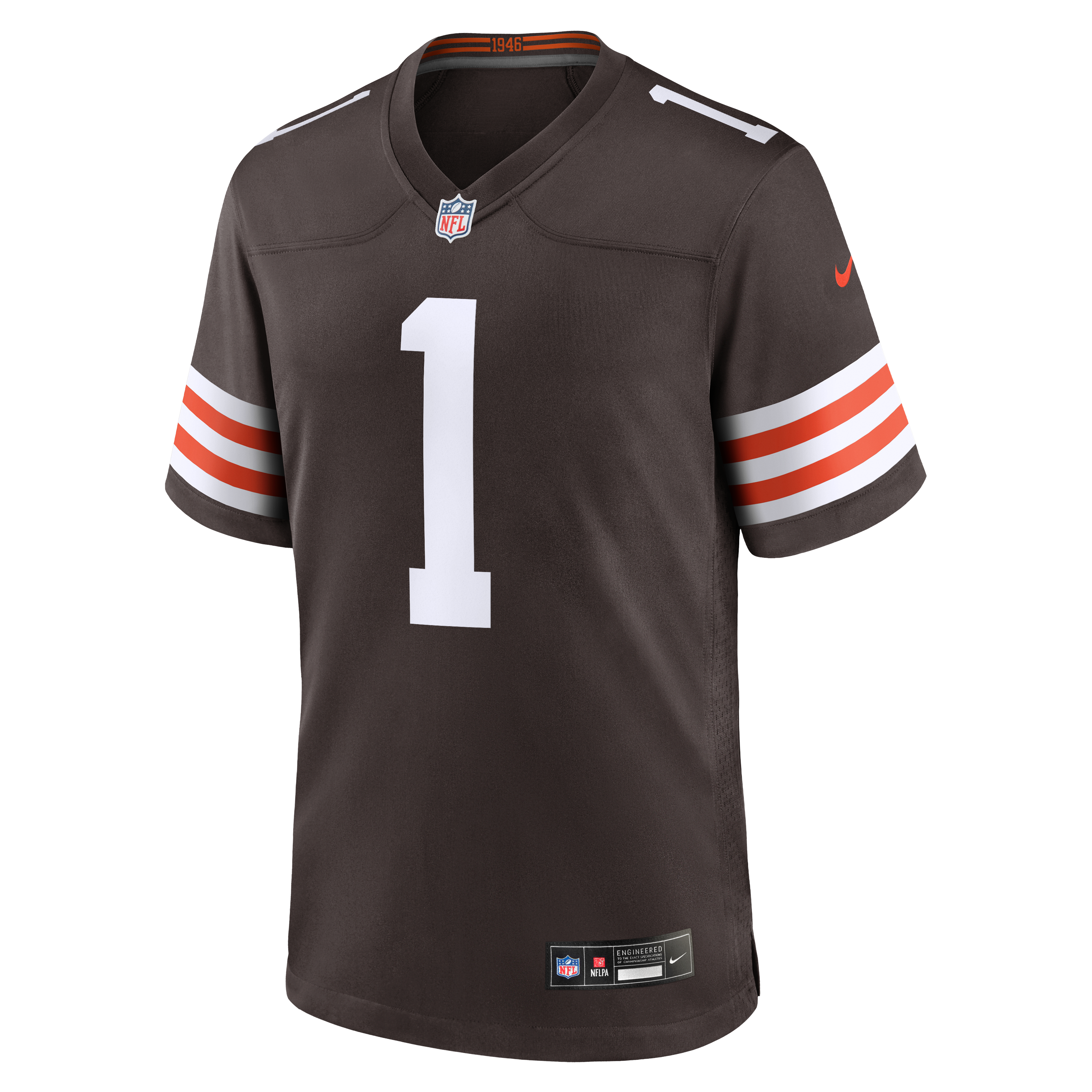 Maillot de match Nike KC Concepcion Jr. marron des Cleveland Browns pour homme