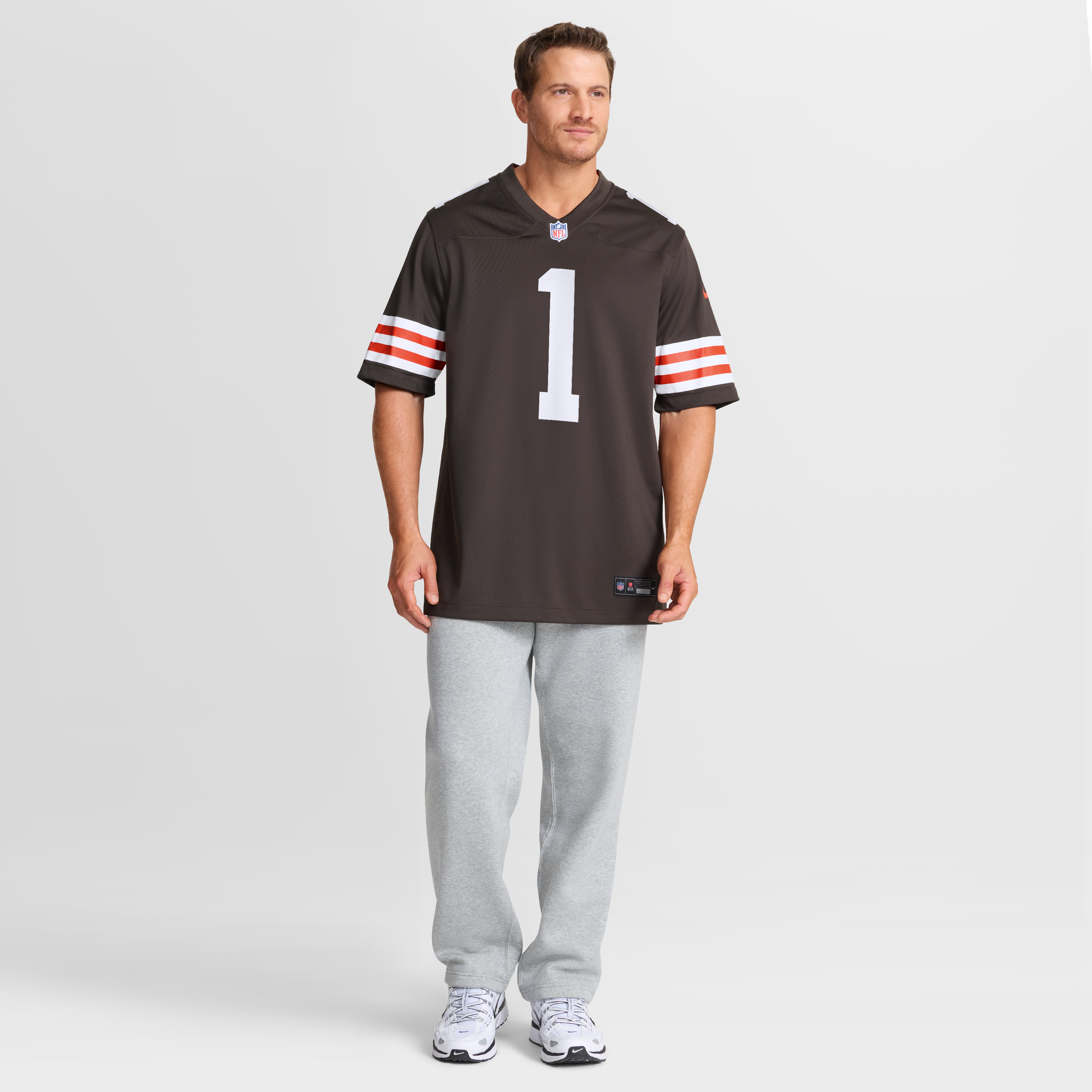 Maillot de match Nike KC Concepcion Jr. marron des Cleveland Browns pour homme