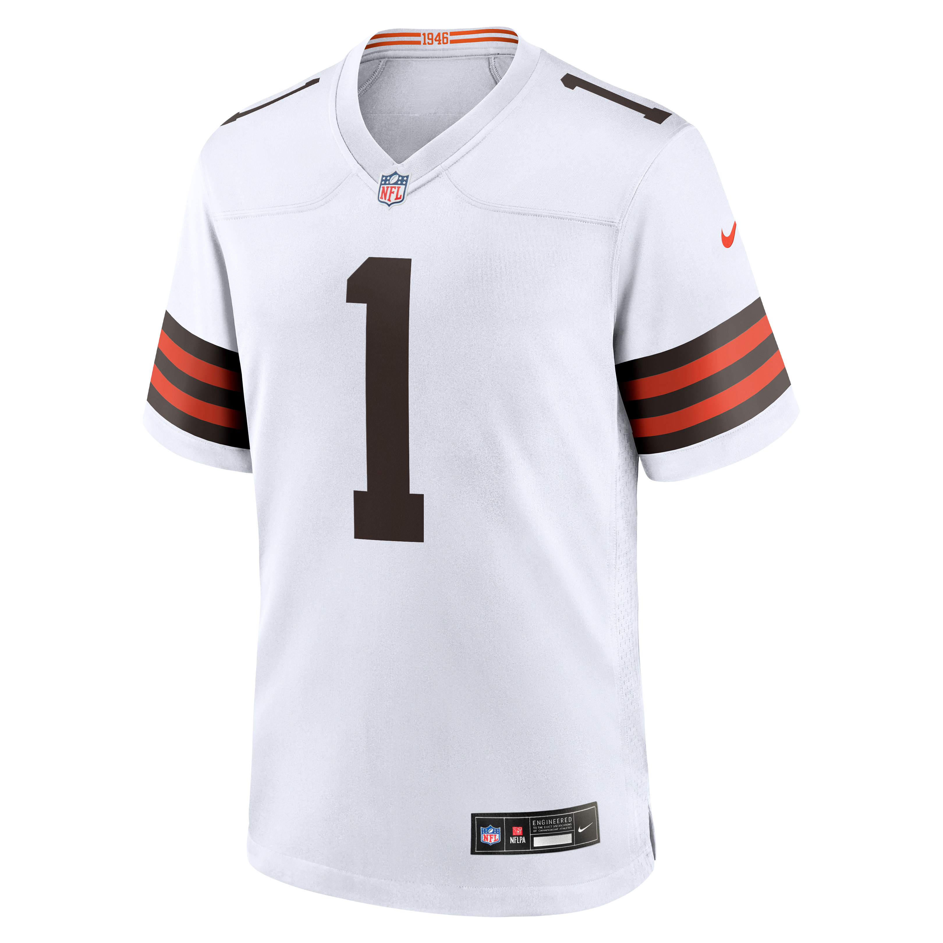 Maillot de match Nike KC Concepcion Jr. blanc des Cleveland Browns pour homme