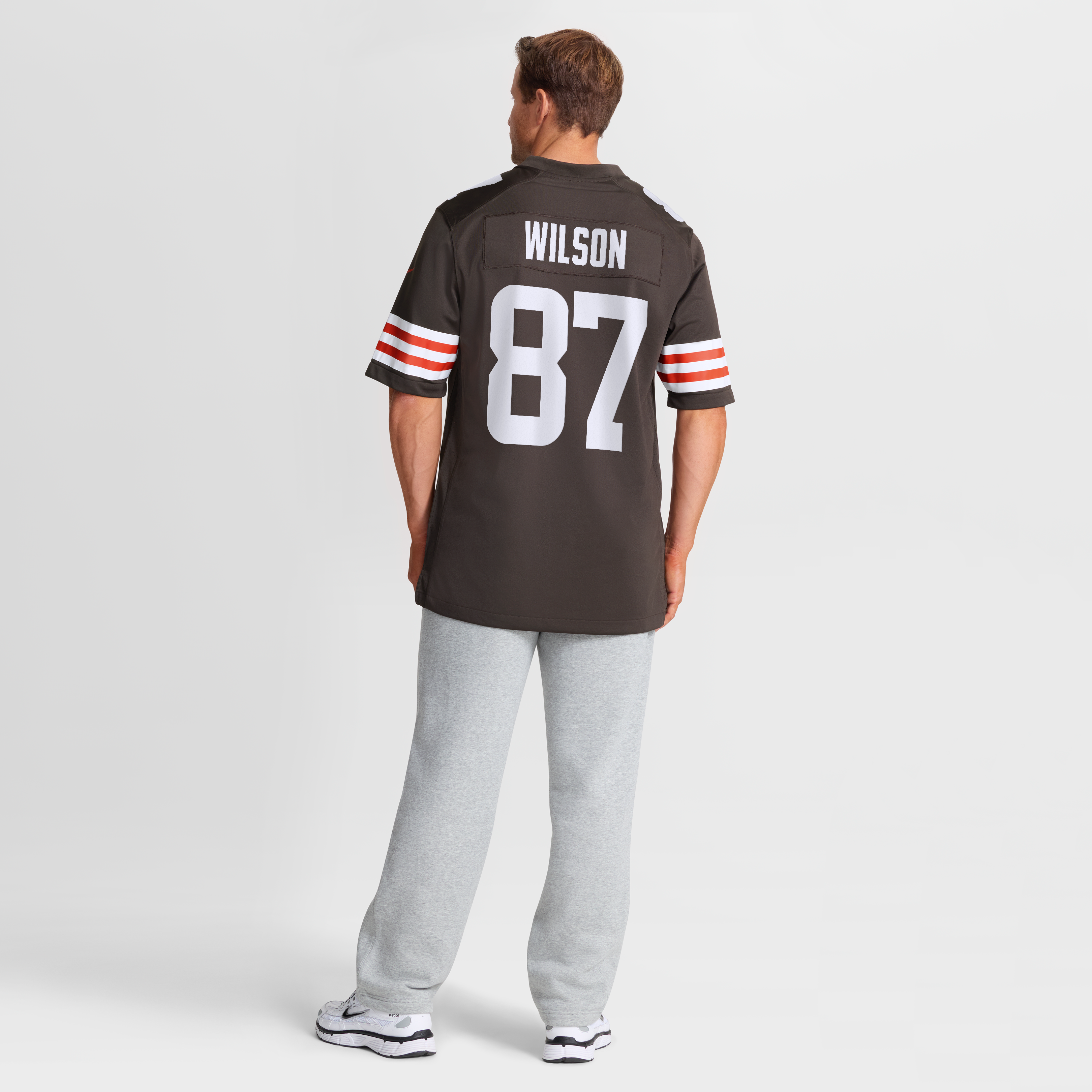Men's Nike Kole Wilson Brown Cleveland Browns Team Game Jersey