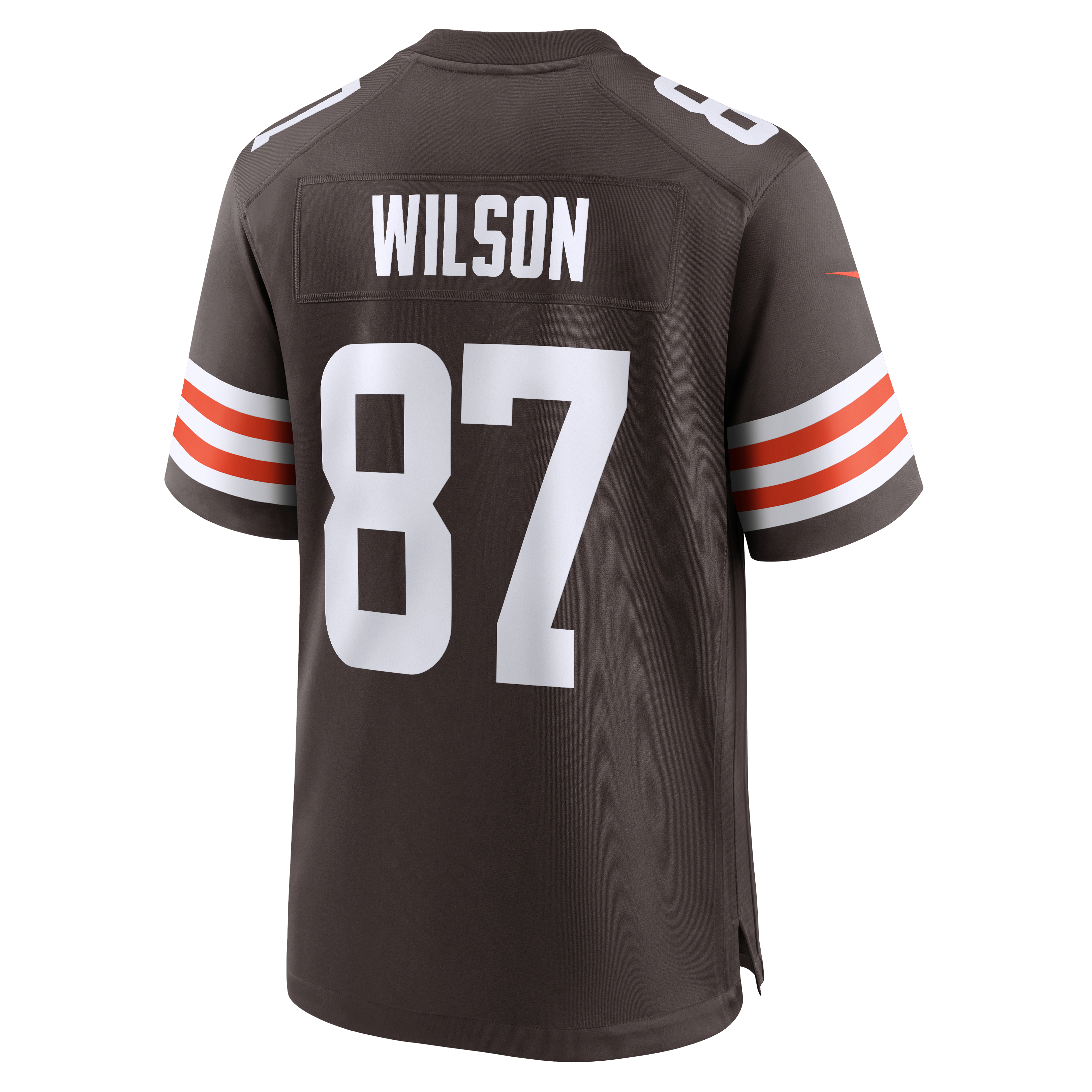 Men's Nike Kole Wilson Brown Cleveland Browns Team Game Jersey