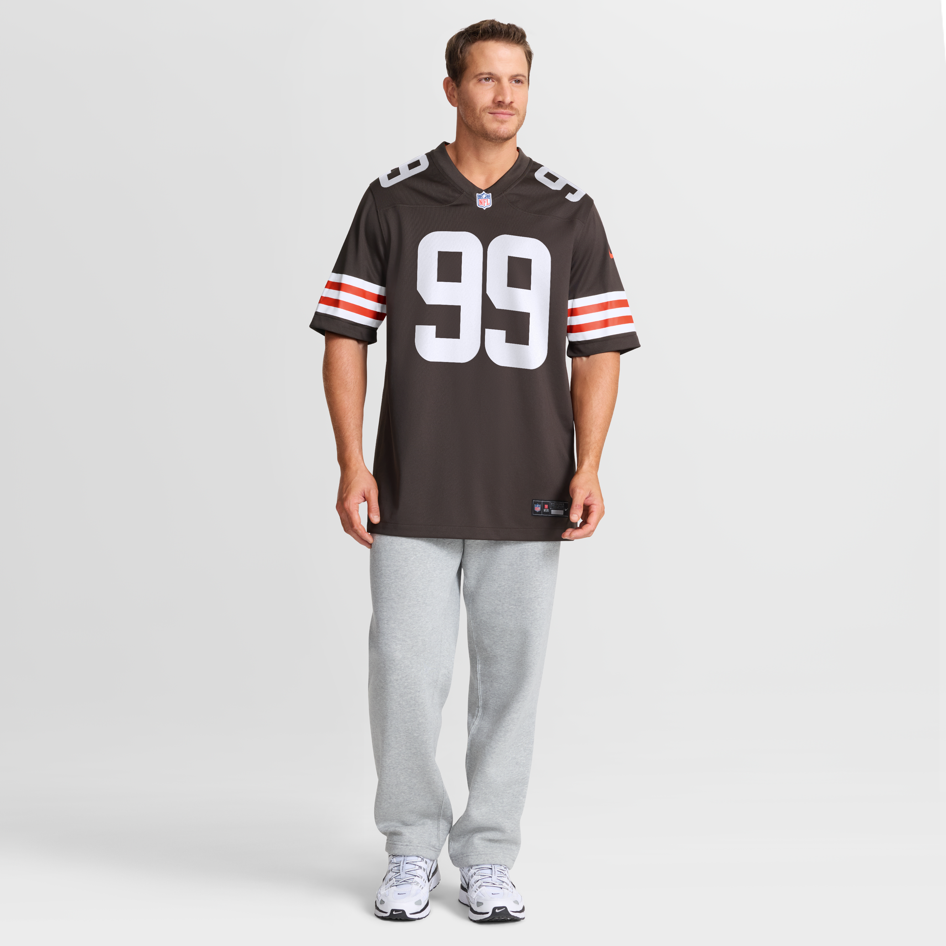 Maillot de match Nike Logan Fano marron des Cleveland Browns pour homme