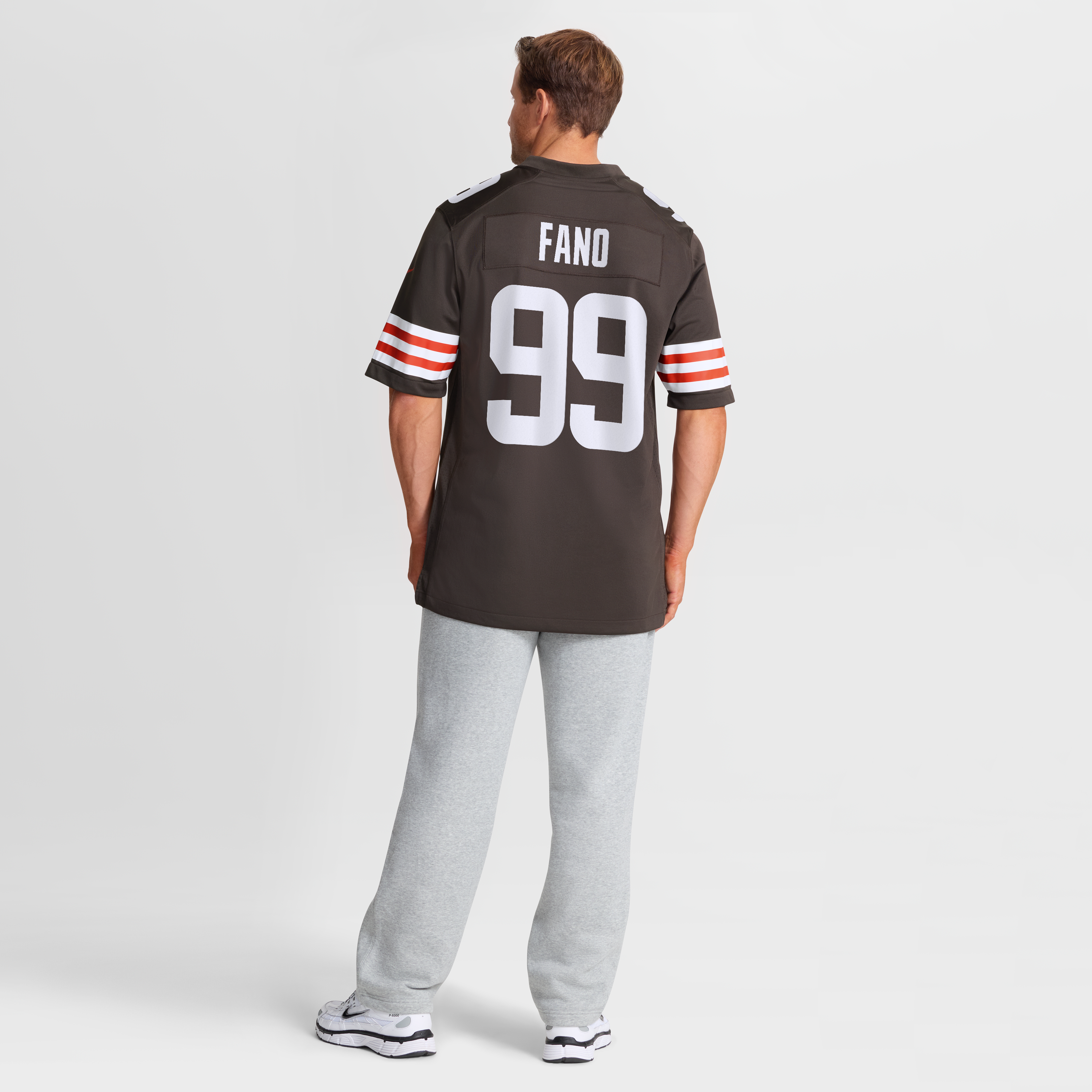 Maillot de match Nike Logan Fano marron des Cleveland Browns pour homme