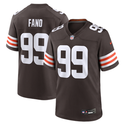 Logan Fano Cleveland Browns Nike Team Game Jersey - Brown