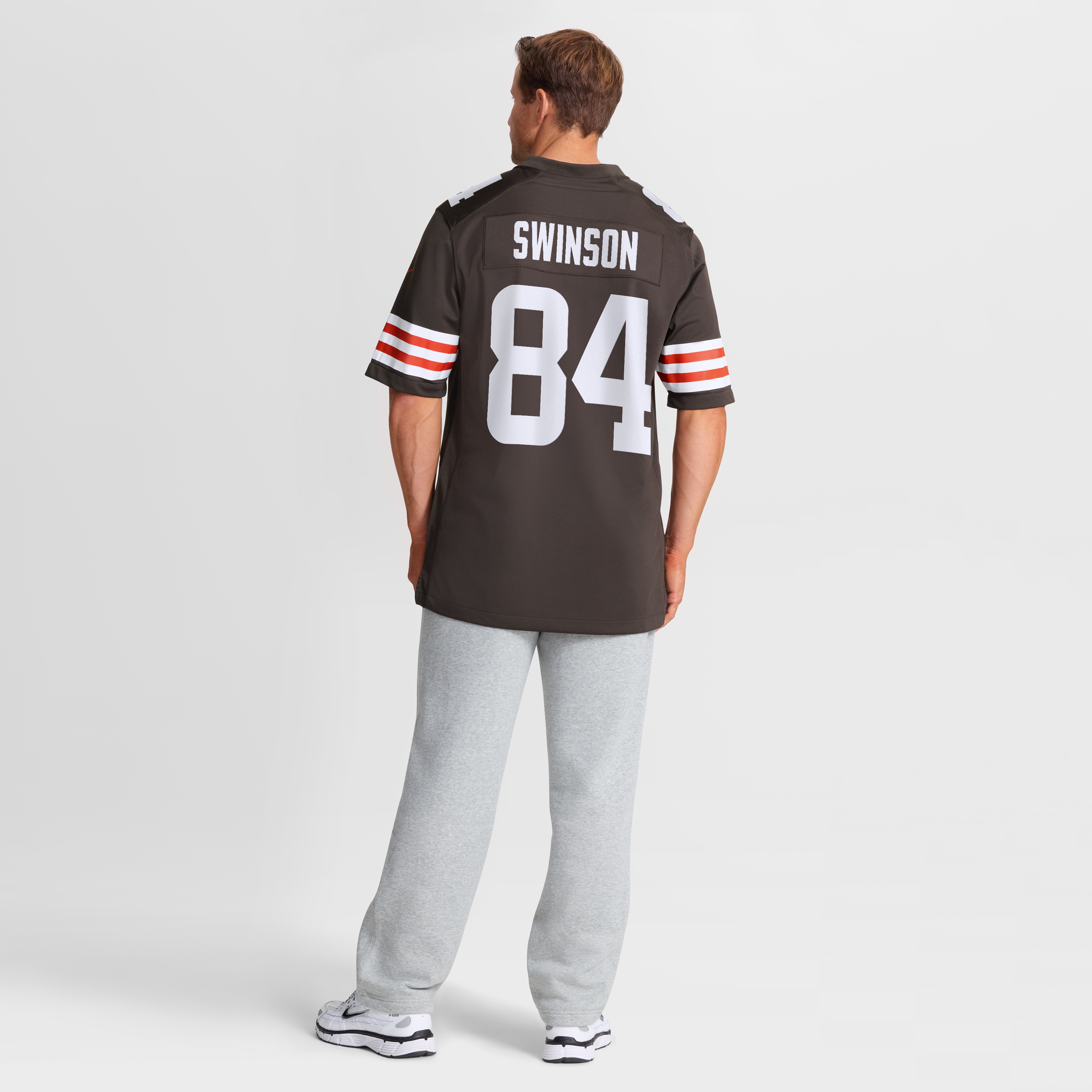 Maillot de match Nike Messiah Swinson marron des Cleveland Browns pour homme