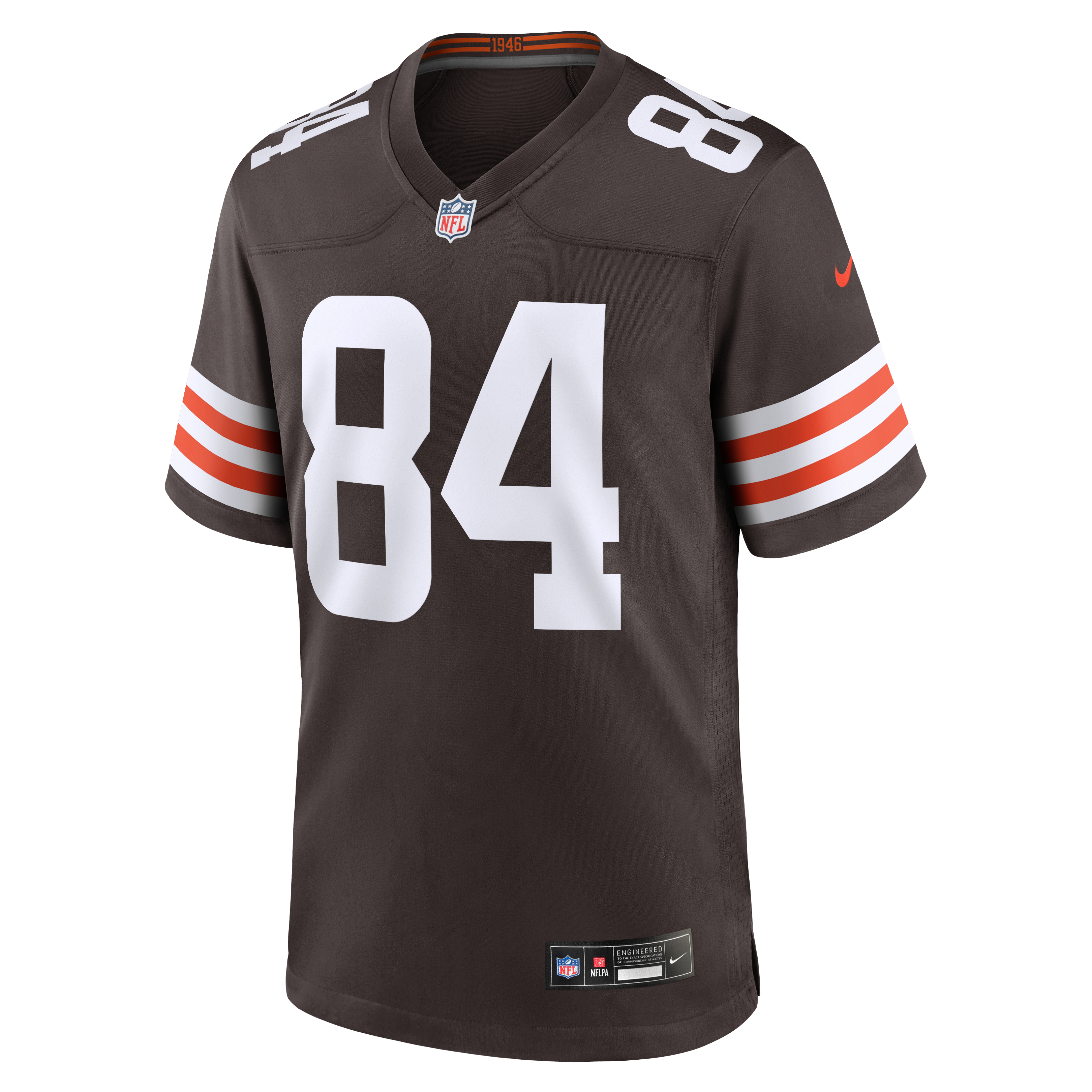 Maillot de match Nike Messiah Swinson marron des Cleveland Browns pour homme