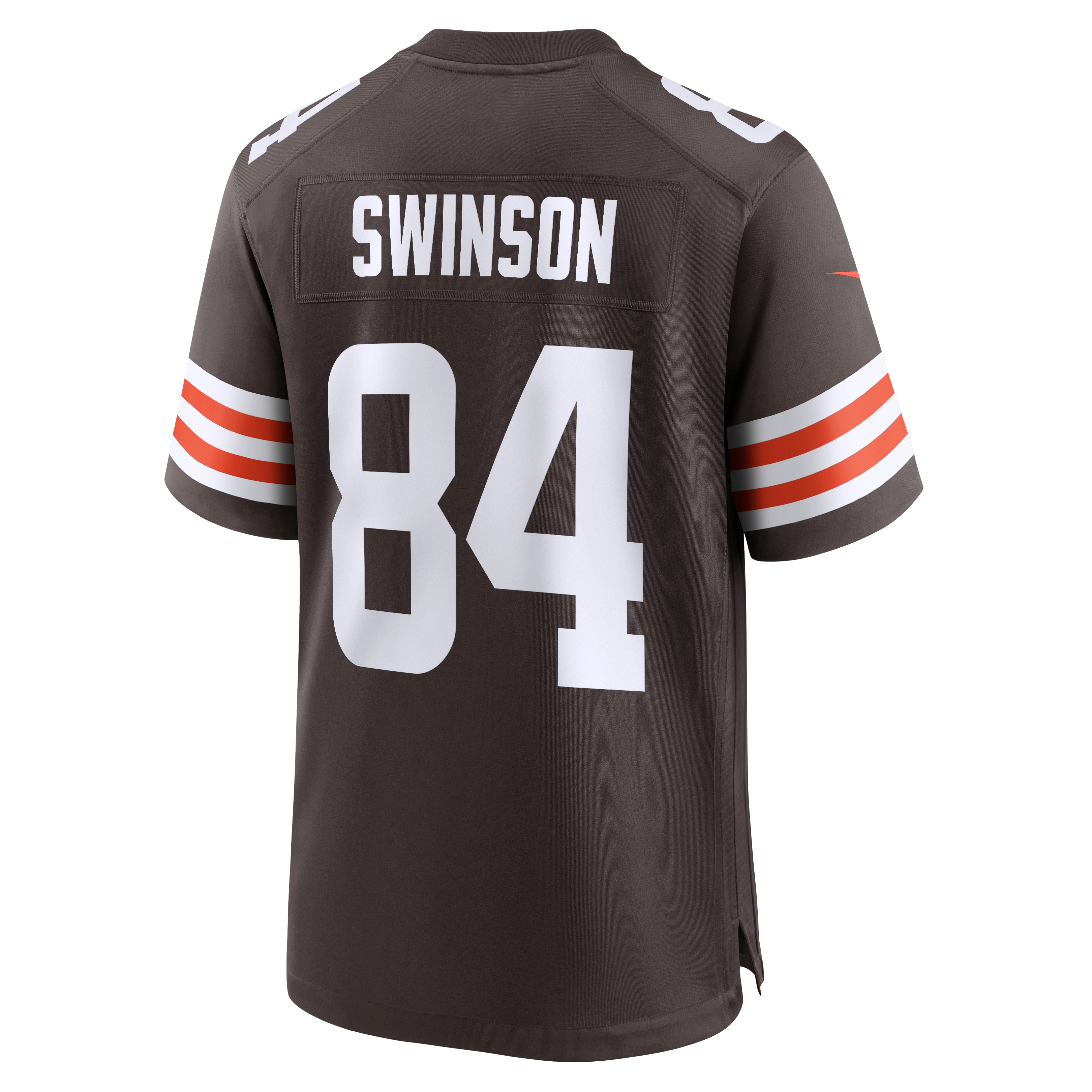 Maillot de match Nike Messiah Swinson marron des Cleveland Browns pour homme